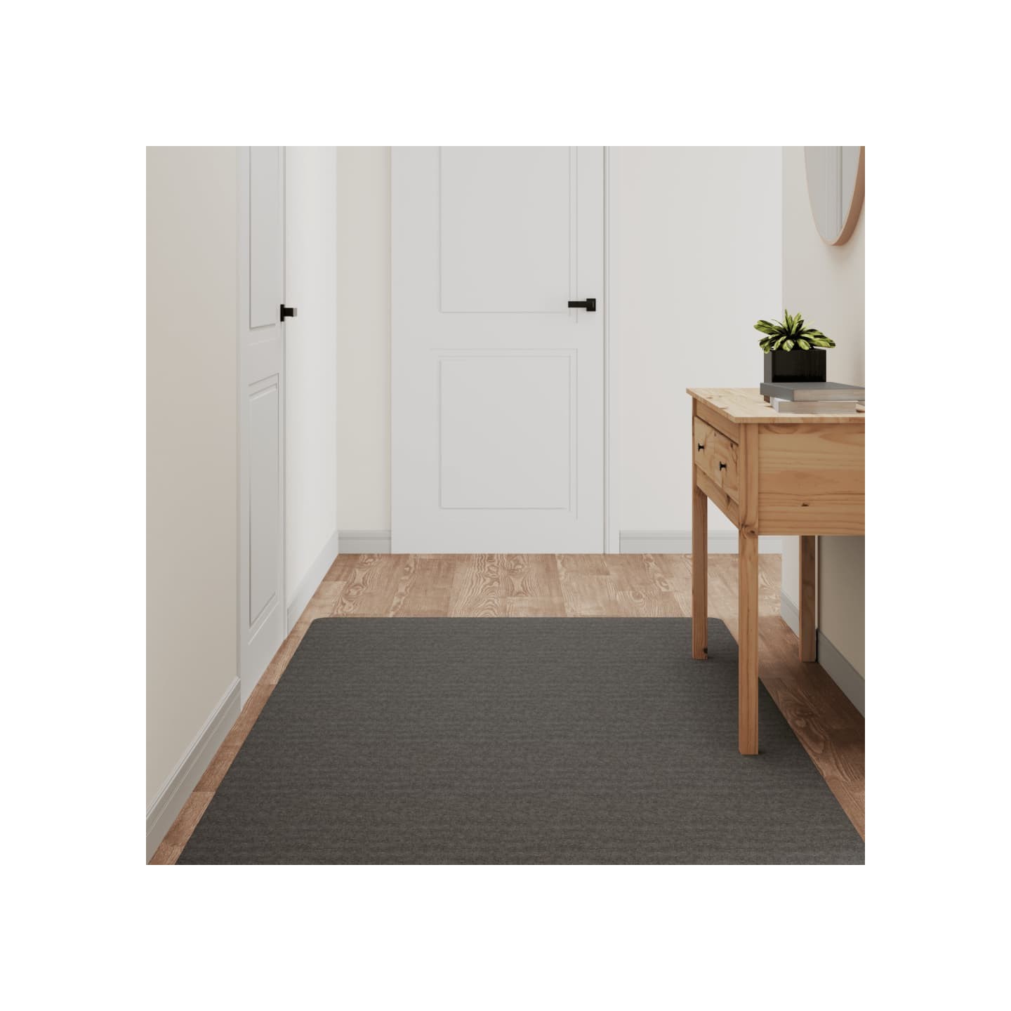 Tapis de couloir anthracite 100x180 cm