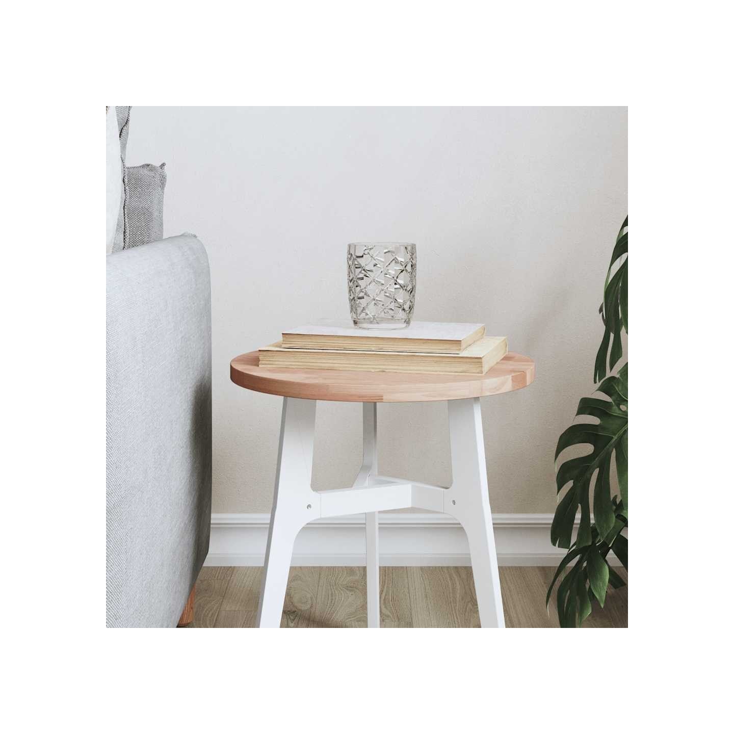 Dessus de table Ø30x1,5 cm rond bois massif de hêtre