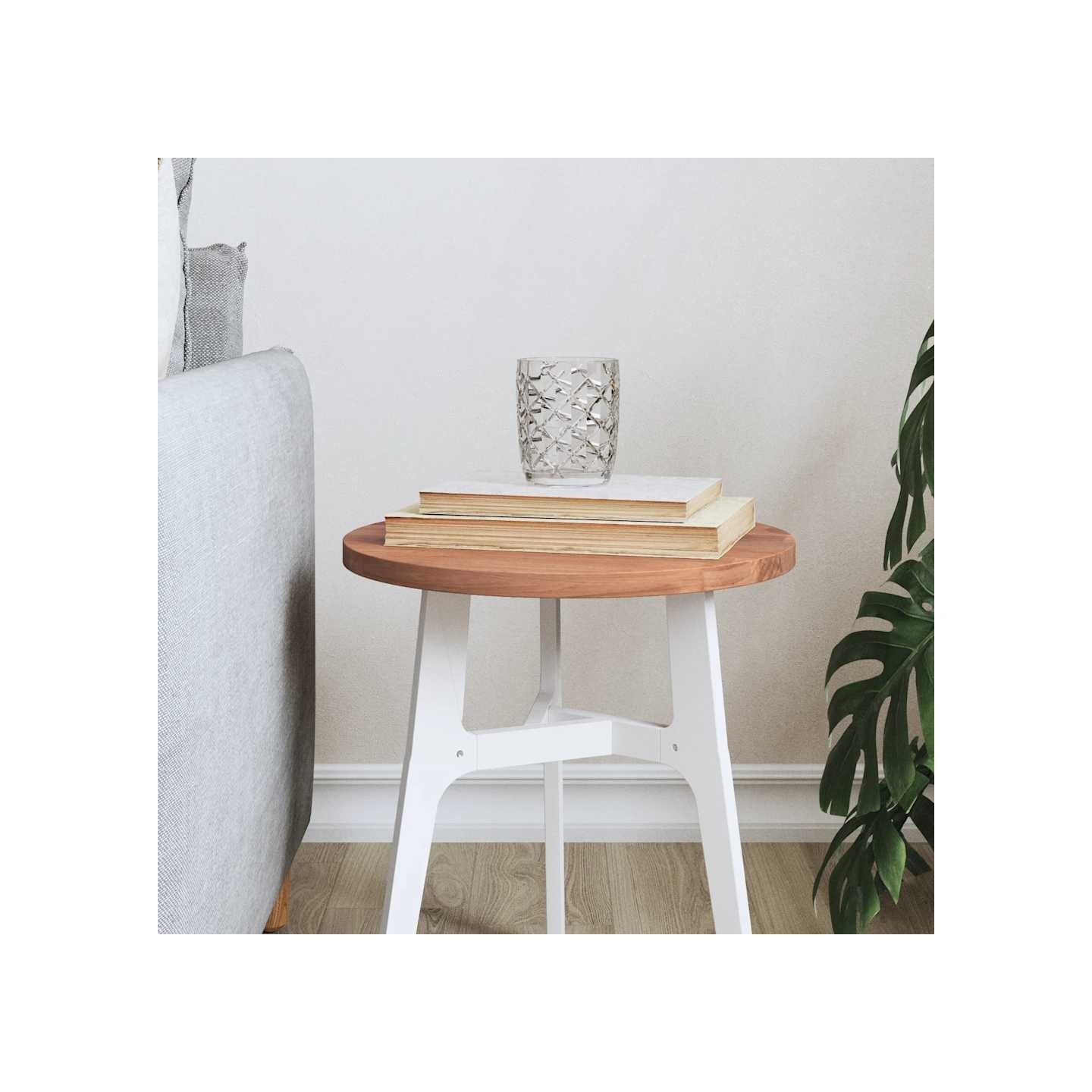 Dessus de table Ø30x1,5 cm rond bois massif de hêtre