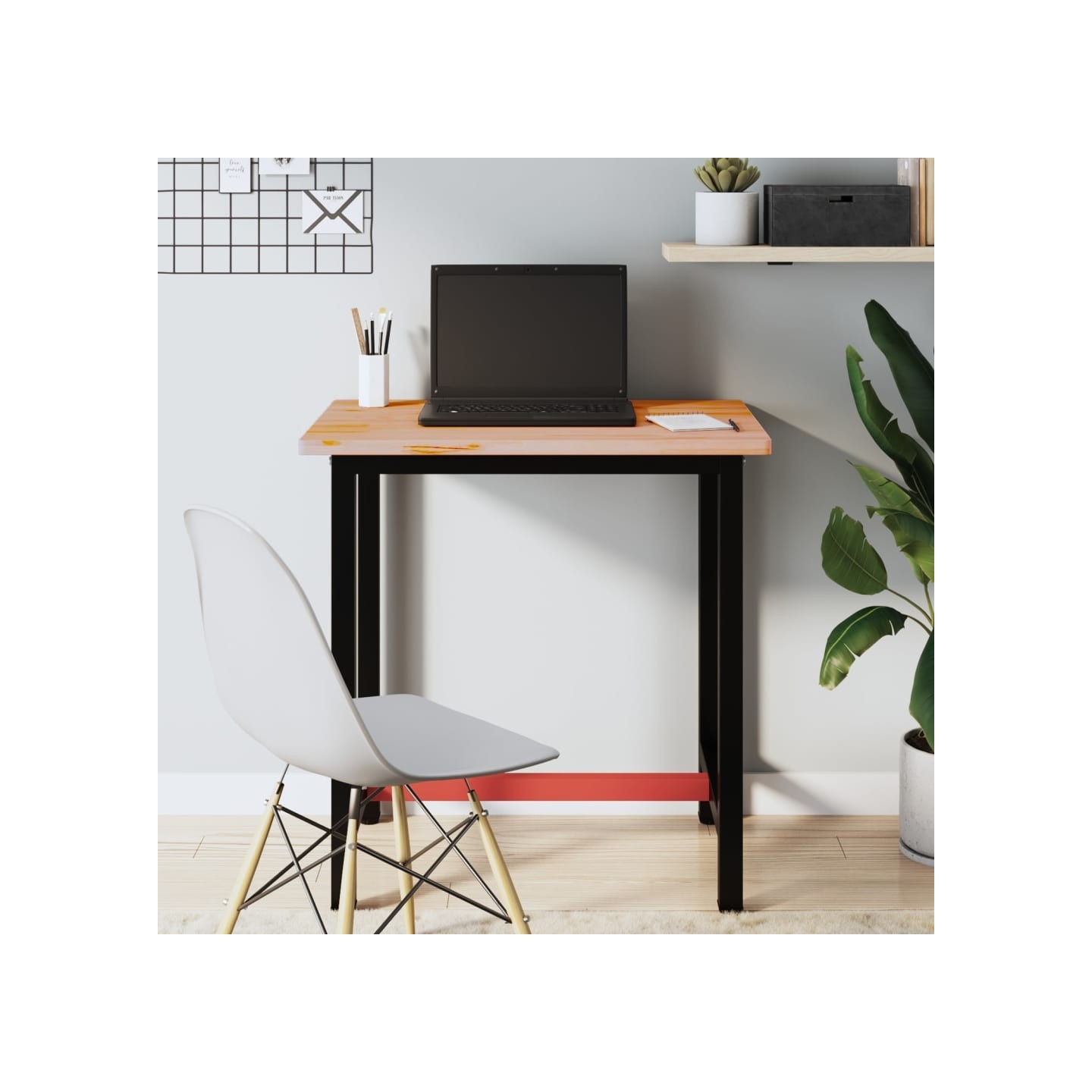 Dessus de bureau 80x55x2,5 cm bois massif de hêtre