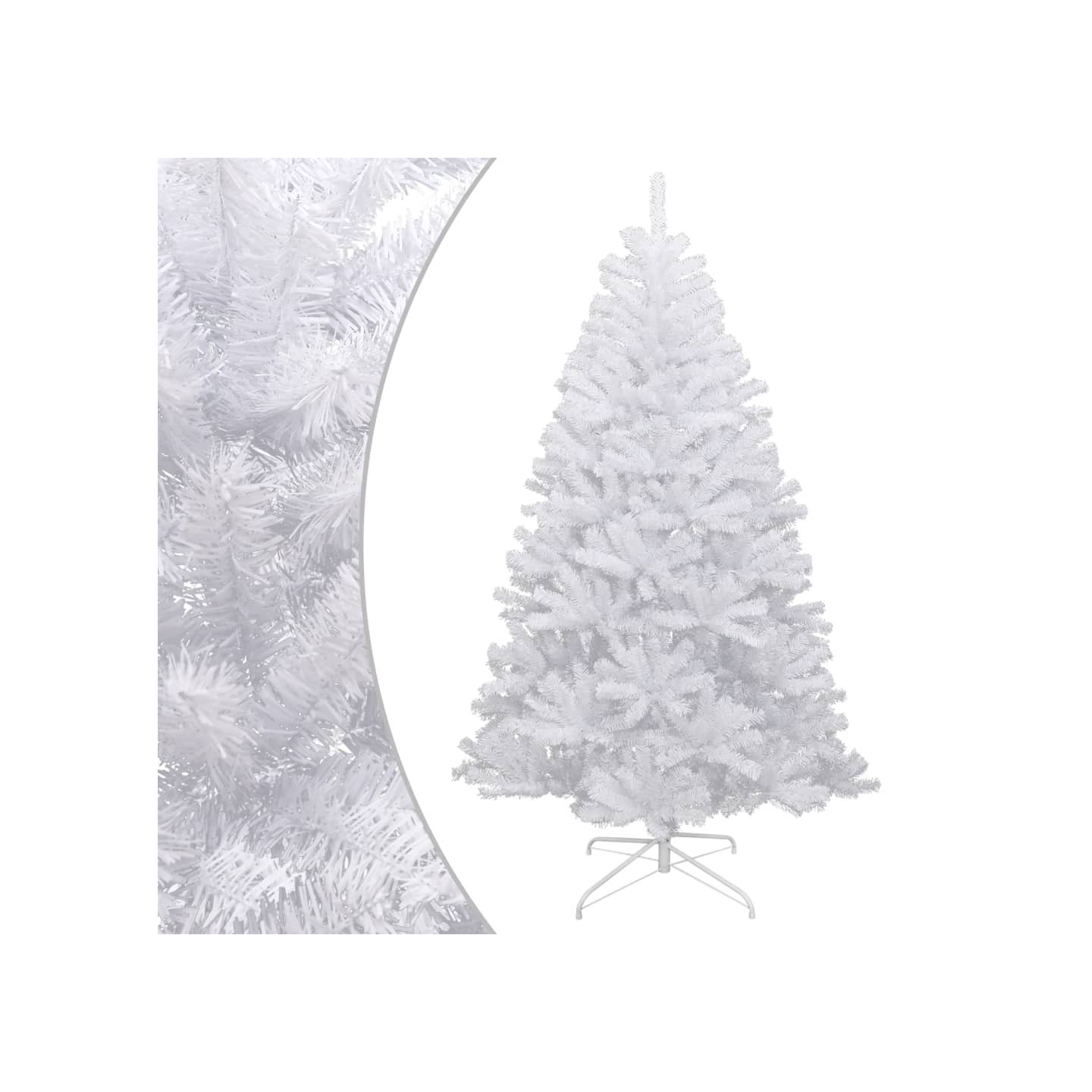 Sapin de Noël artificiel à charnières avec neige floquée 210 cm