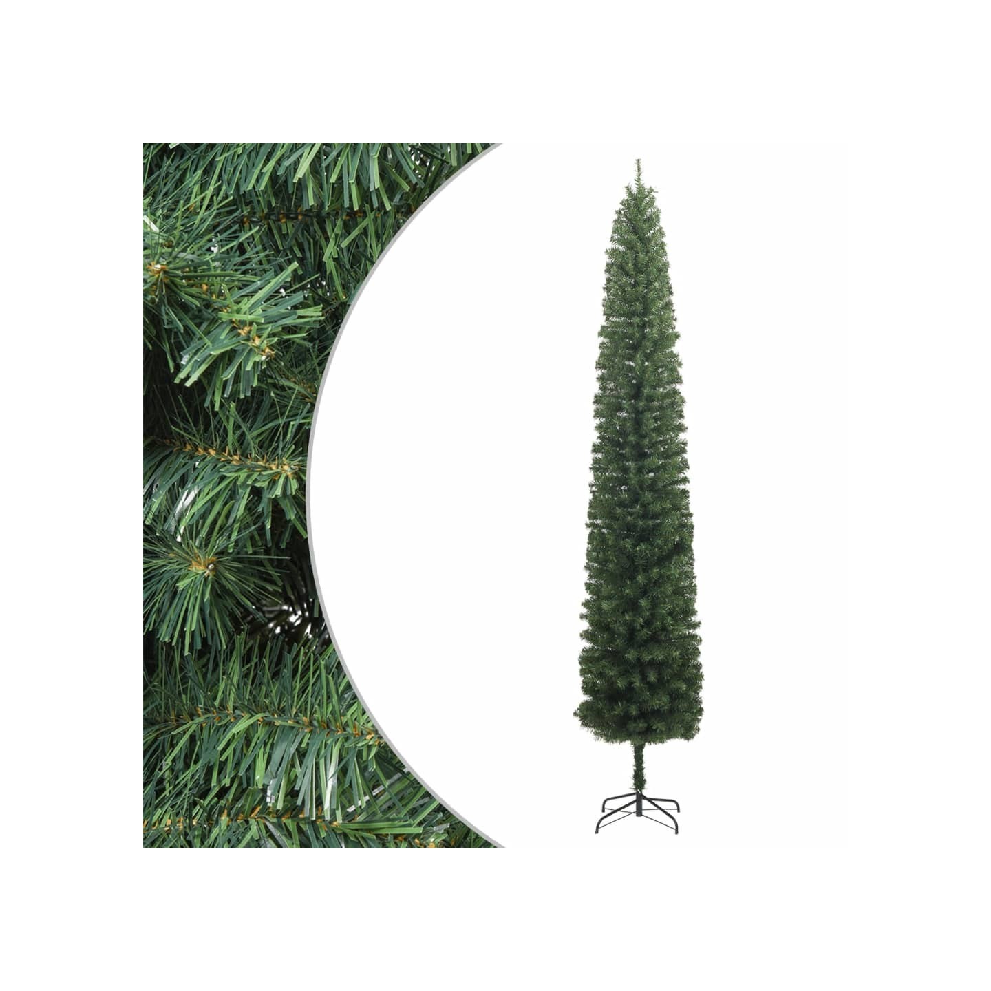 Sapin de Noël mince avec support 300 cm PVC