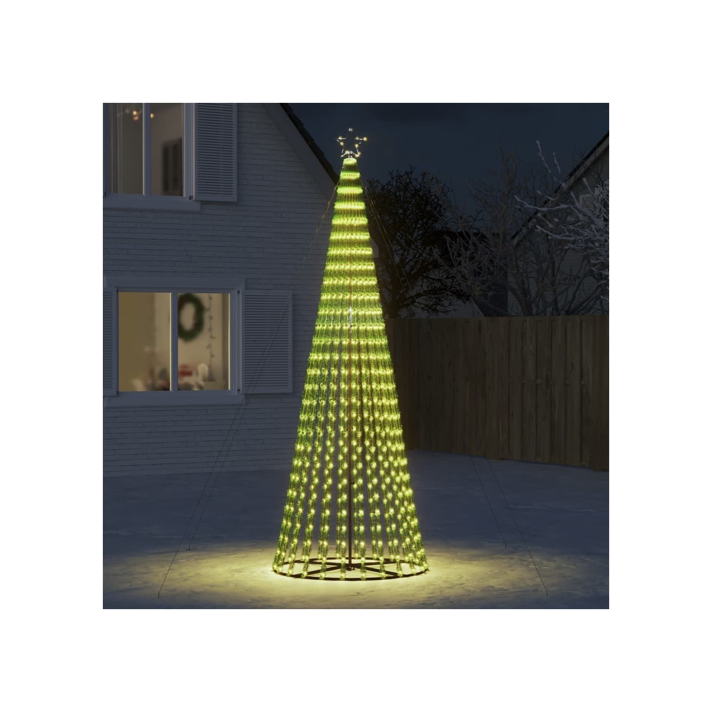 Sapin de Noël à LED 688 LED blanc chaud 300 cm