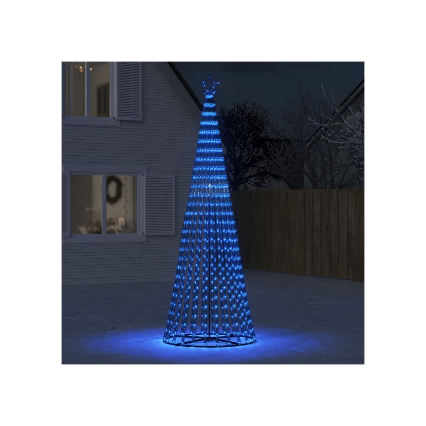 Sapin de Noël à LED 688 LED bleu 300 cm