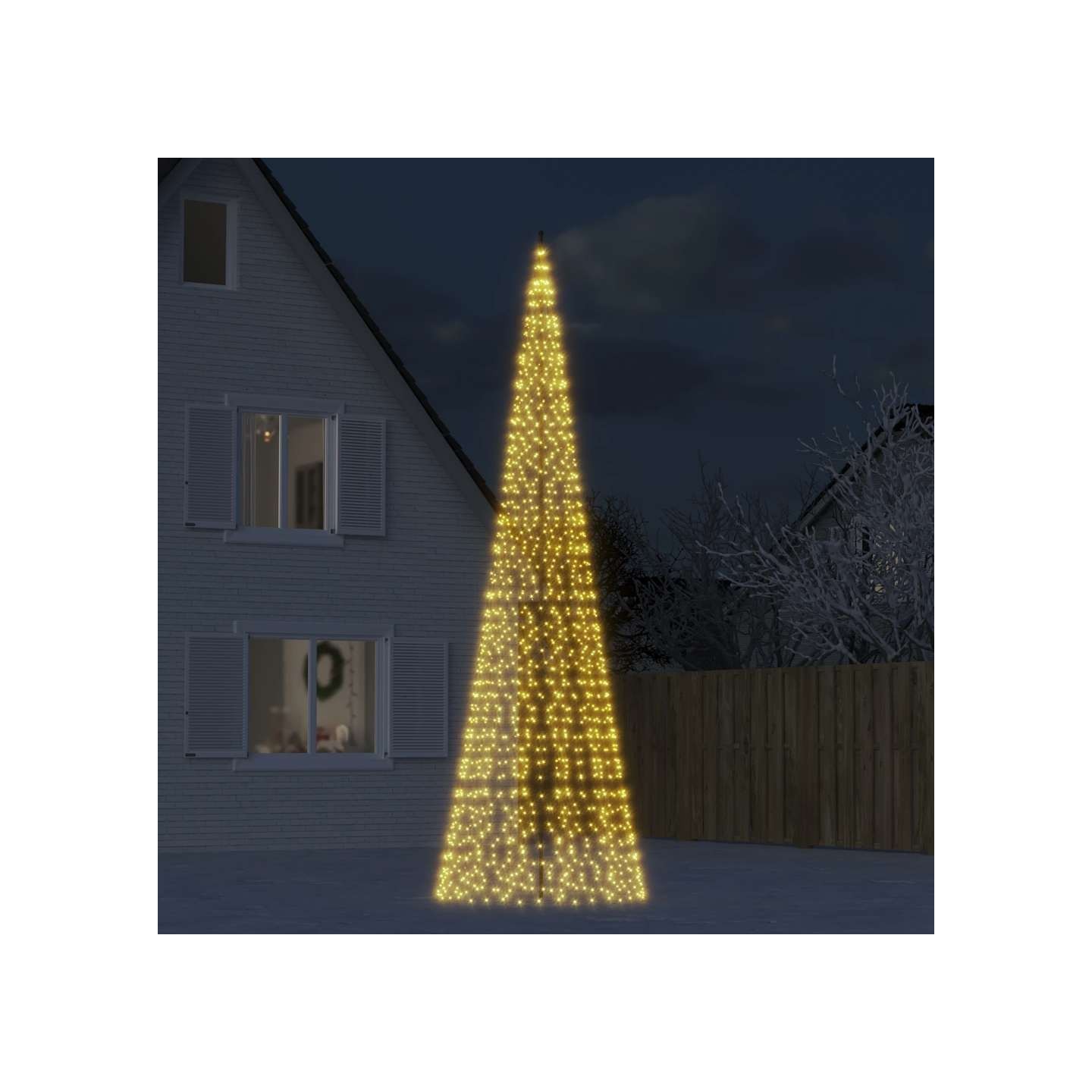 Sapin de Noël à LED 1534 LED blanc 500 cm