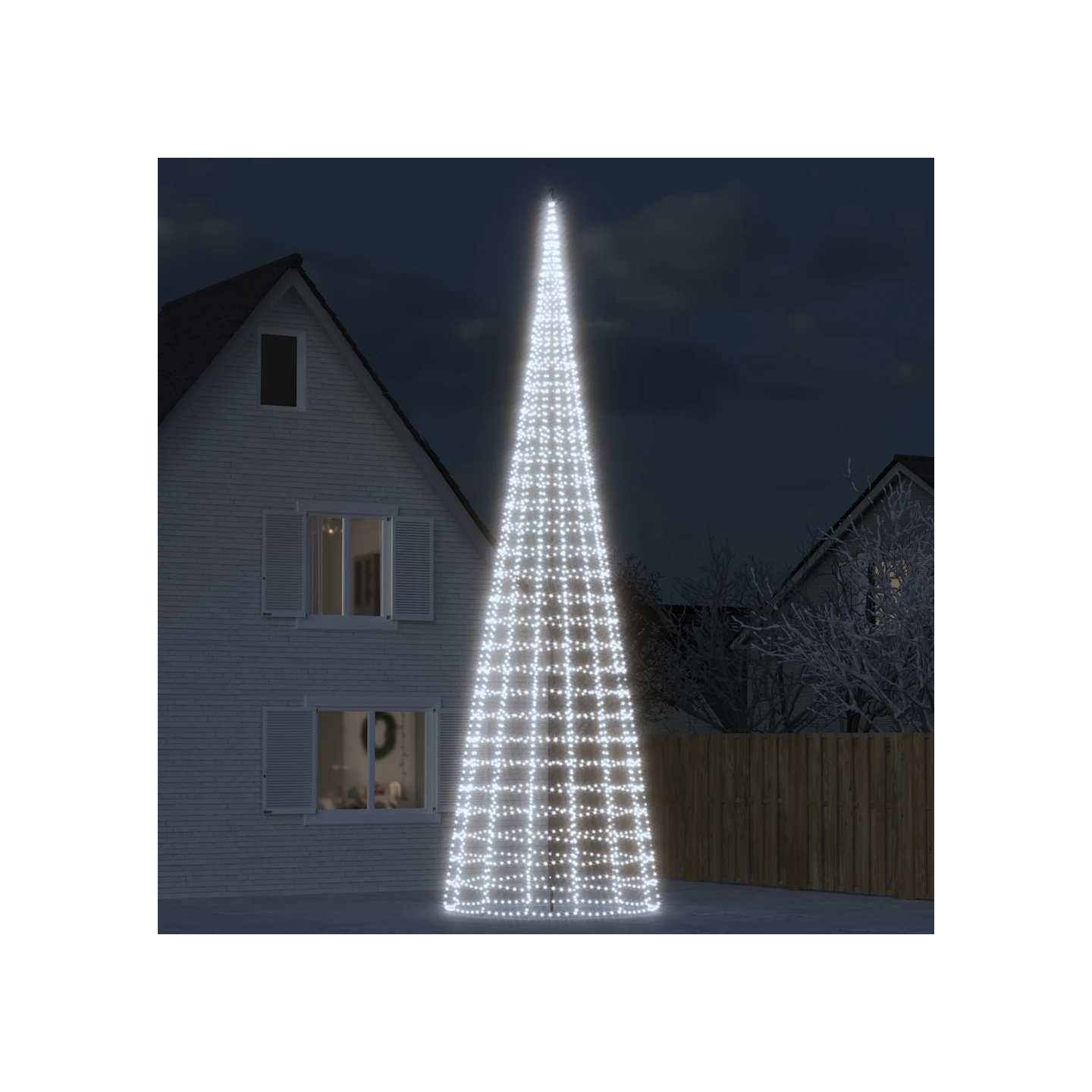 Sapin de Noël à LED 3000 LED blanc 800 cm