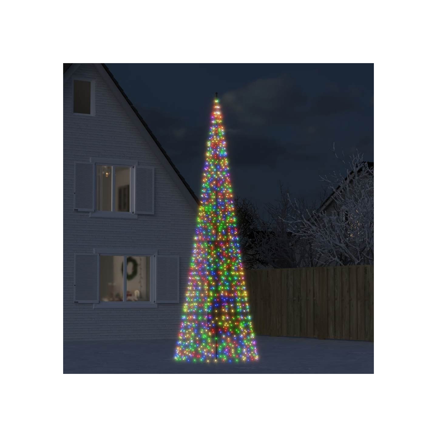 Sapin de Noël à LED 1534 LED coloré 500 cm