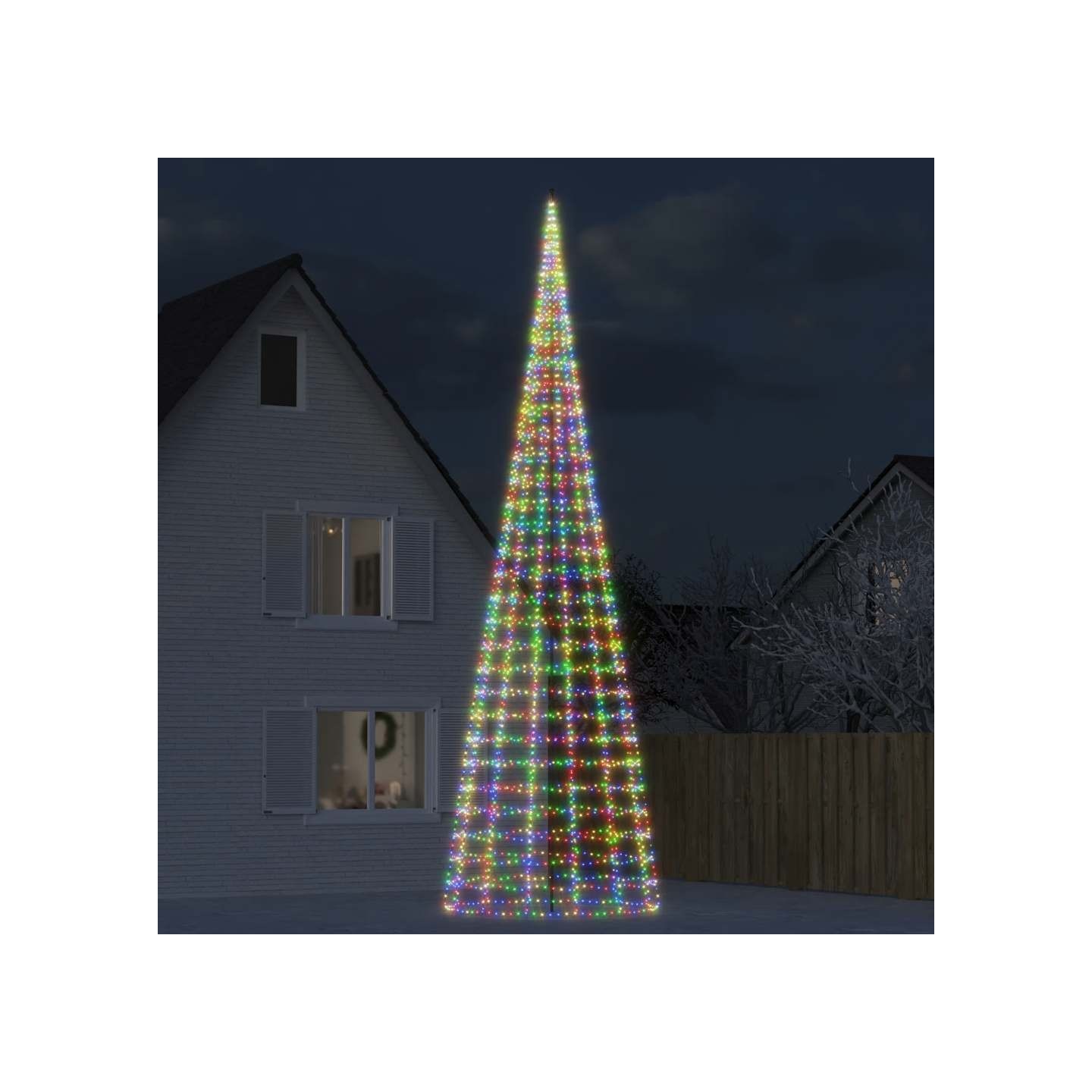 Sapin de Noël à LED 3000 LED coloré 800 cm