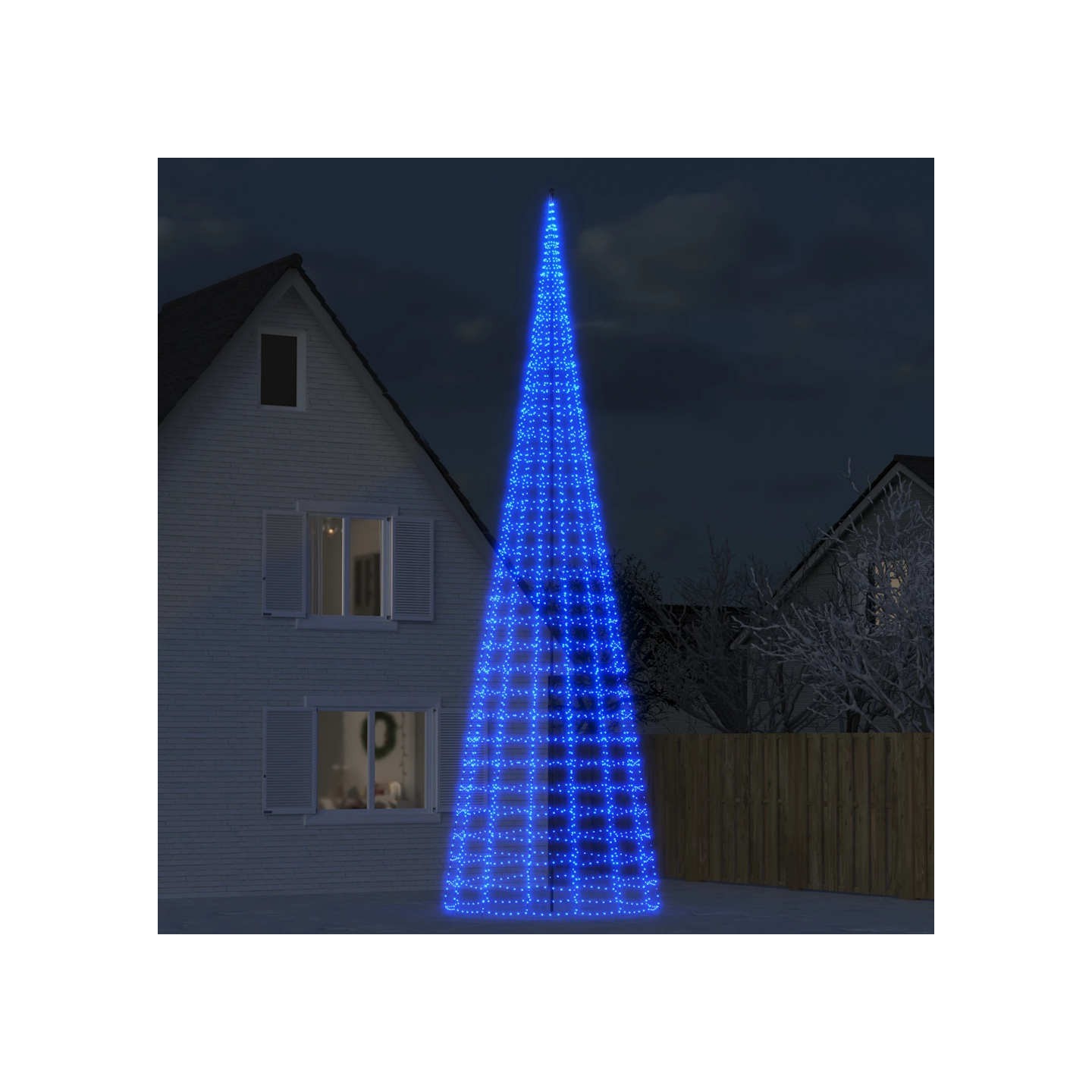 Sapin de Noël à LED 3000 LED bleu 800 cm