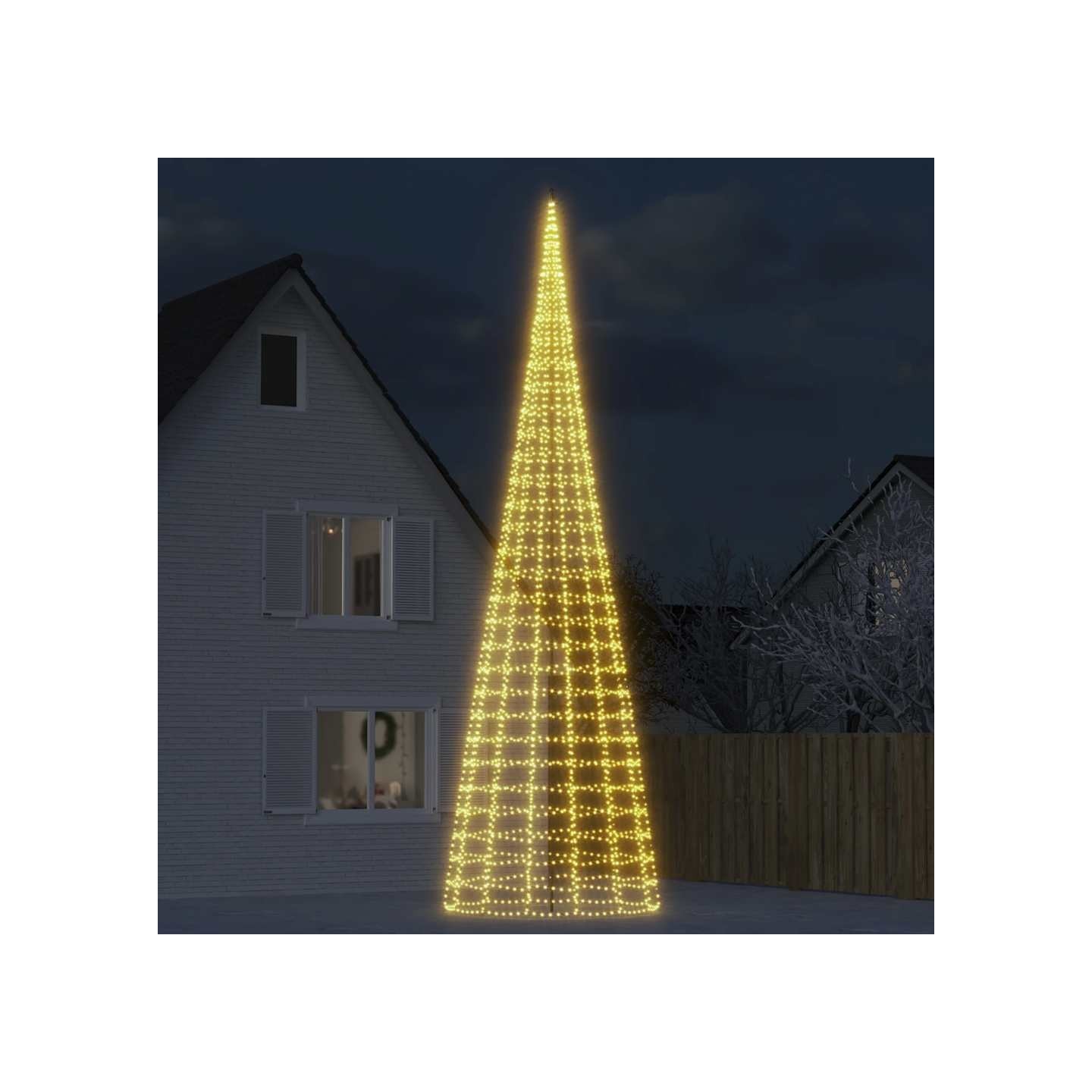 Sapin de Noël à LED 3000 LED blanc 800 cm