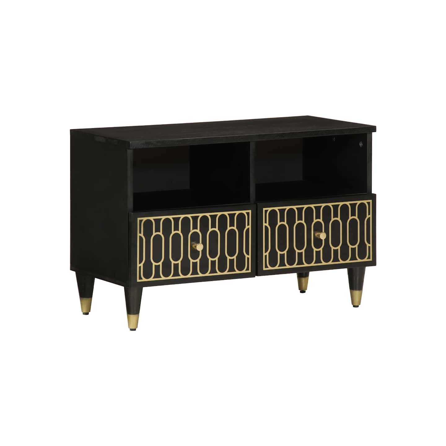 Meuble TV 70x33x46 cm Bois massif de manguier