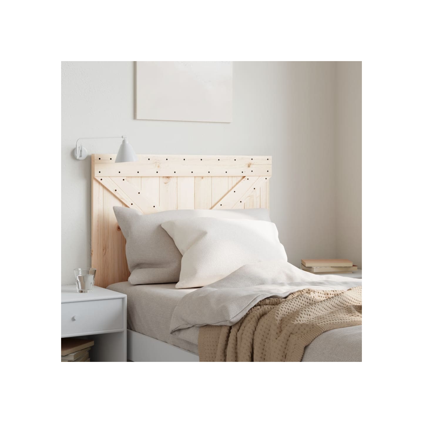 Tête de lit 90x104 cm bois massif de pin