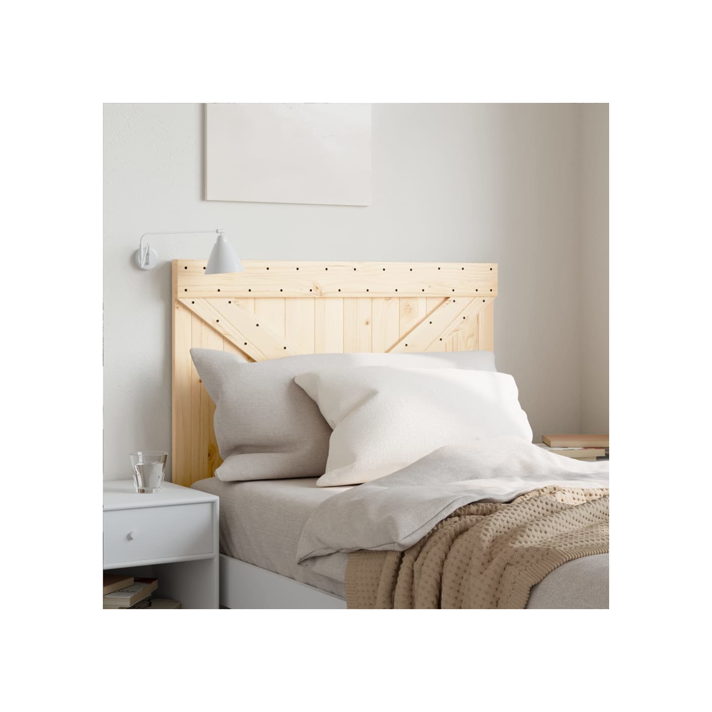 Tête de lit 100x104 cm bois massif de pin