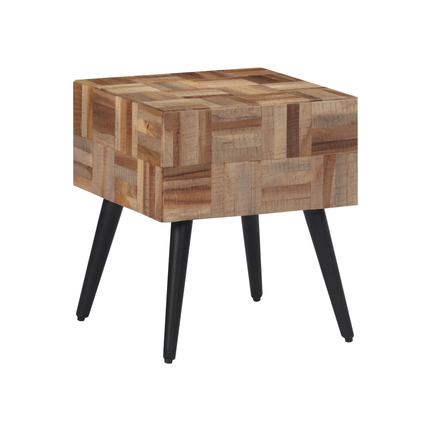 Table d'appoint 40x40x45 cm teck de récupération massif