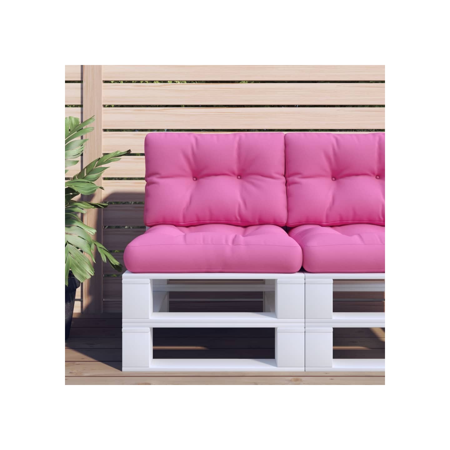 Coussin de palette Rose 50x40x12 cm tissu