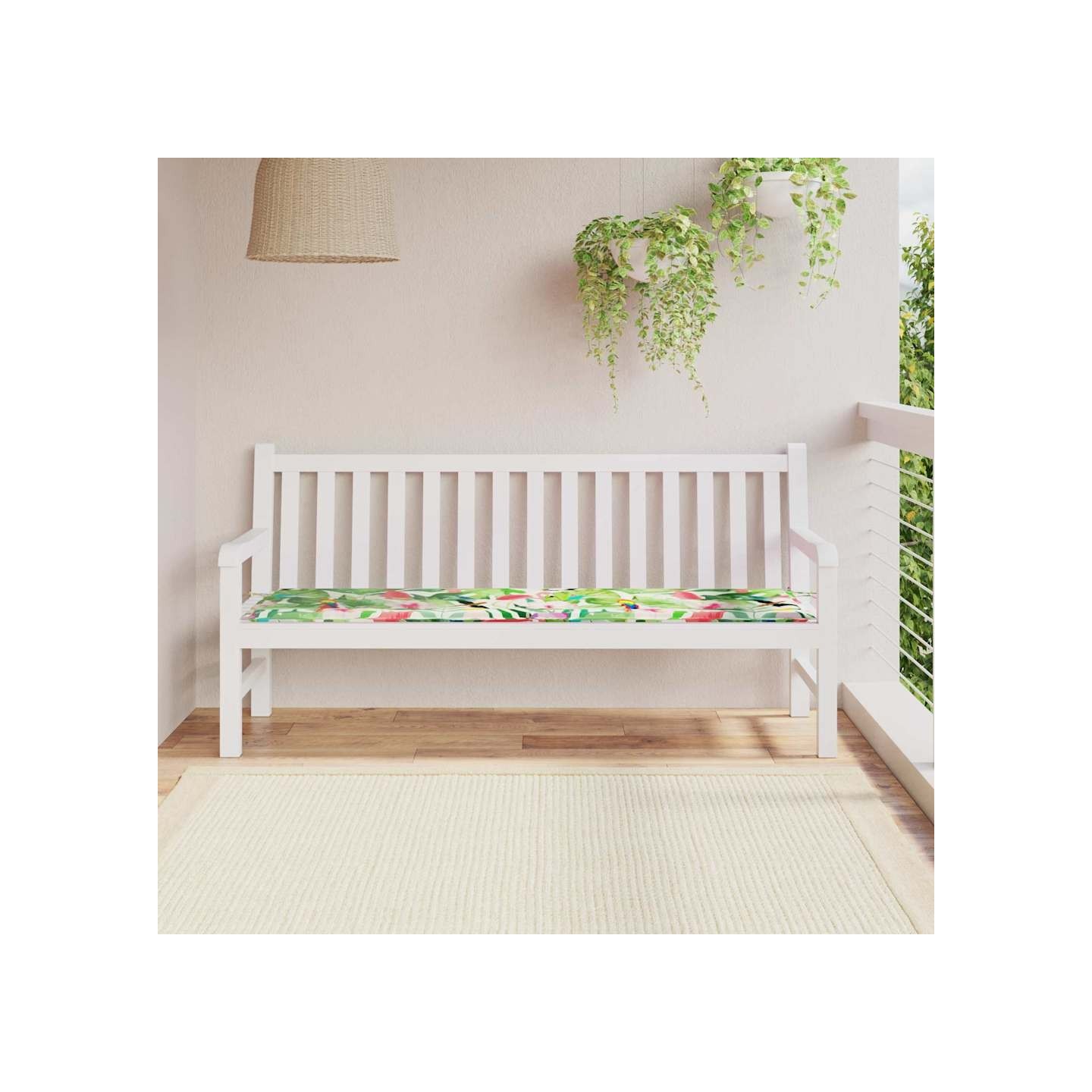 Coussin de banc Tissu Oxford Multicolore 180 x 50 x 3 cm