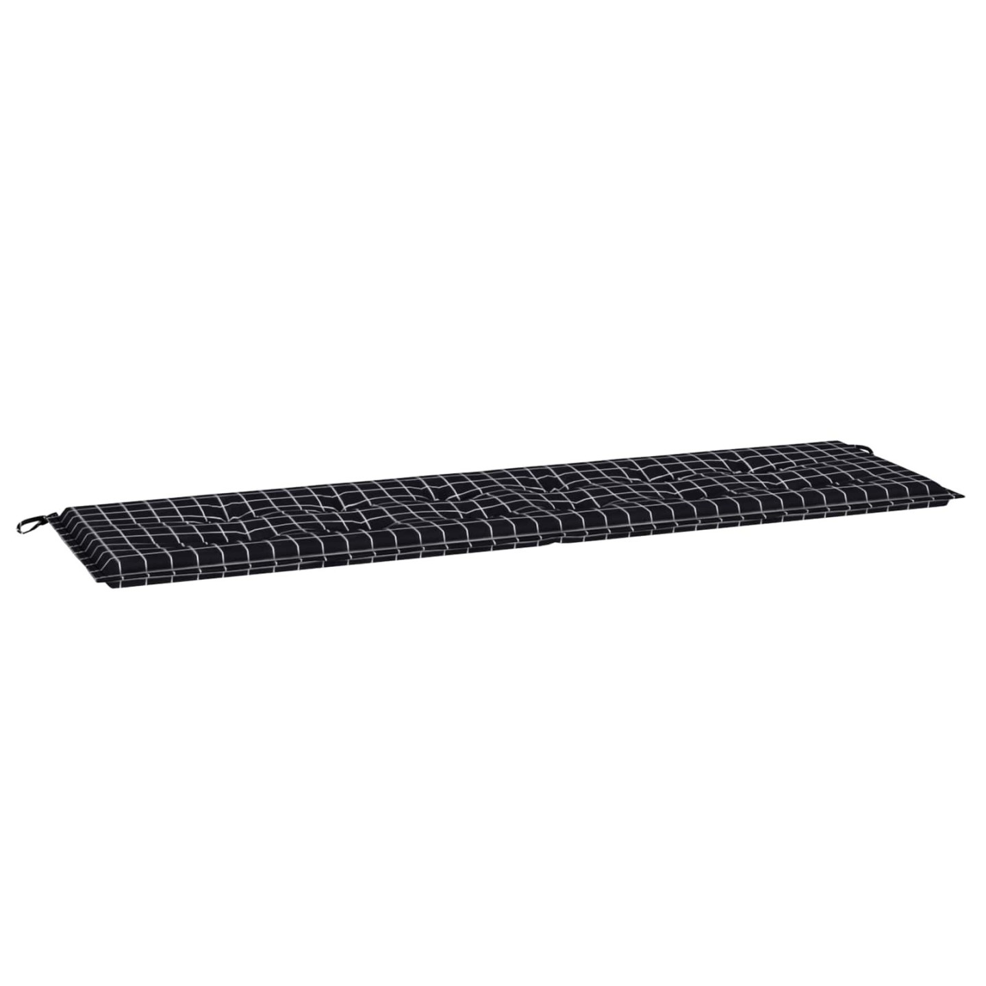 Coussin de banc Tissu Oxford Carreaux Noirs 180 x 50 x 3 cm