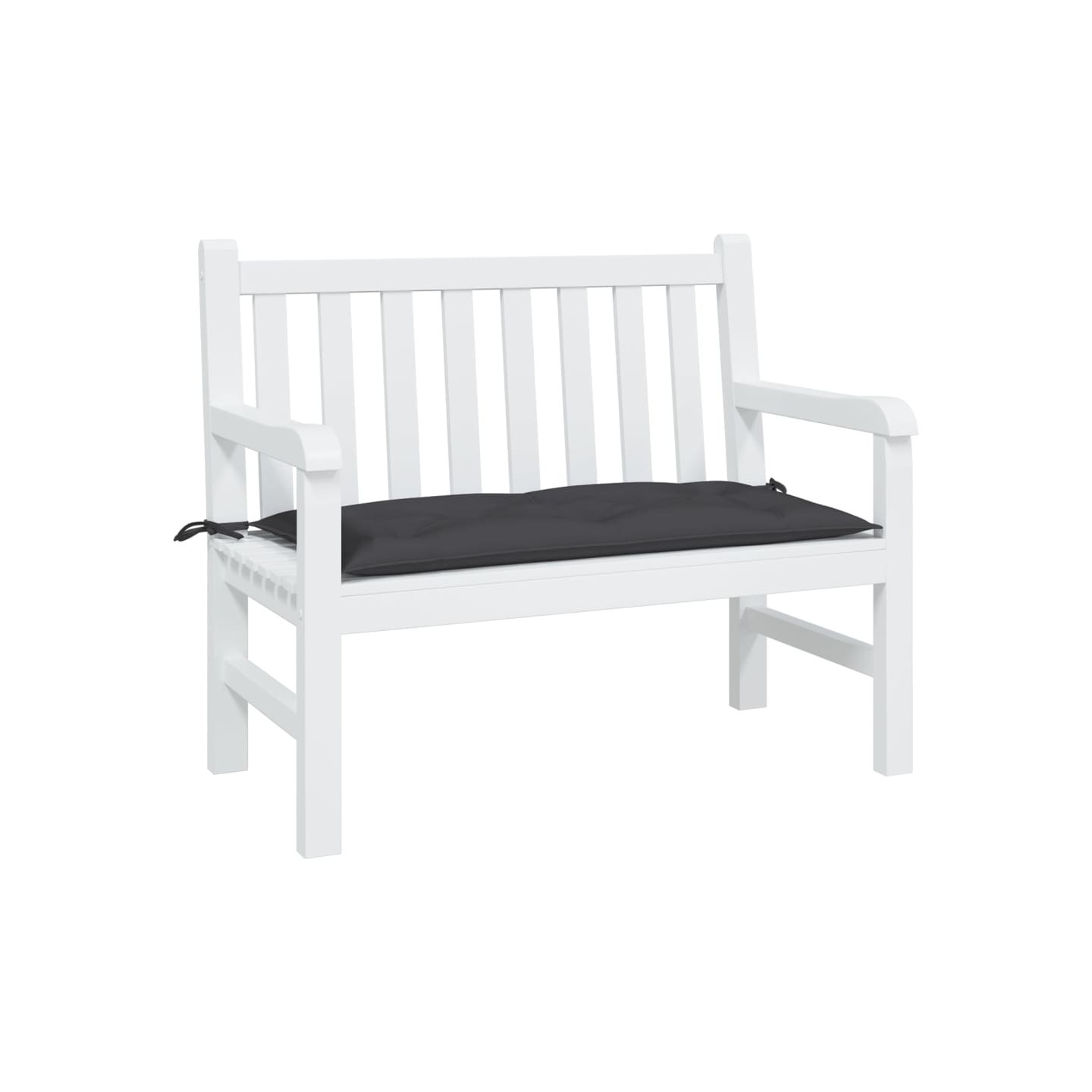 Coussin de banc de jardin noir 100x50x7 cm tissu oxford