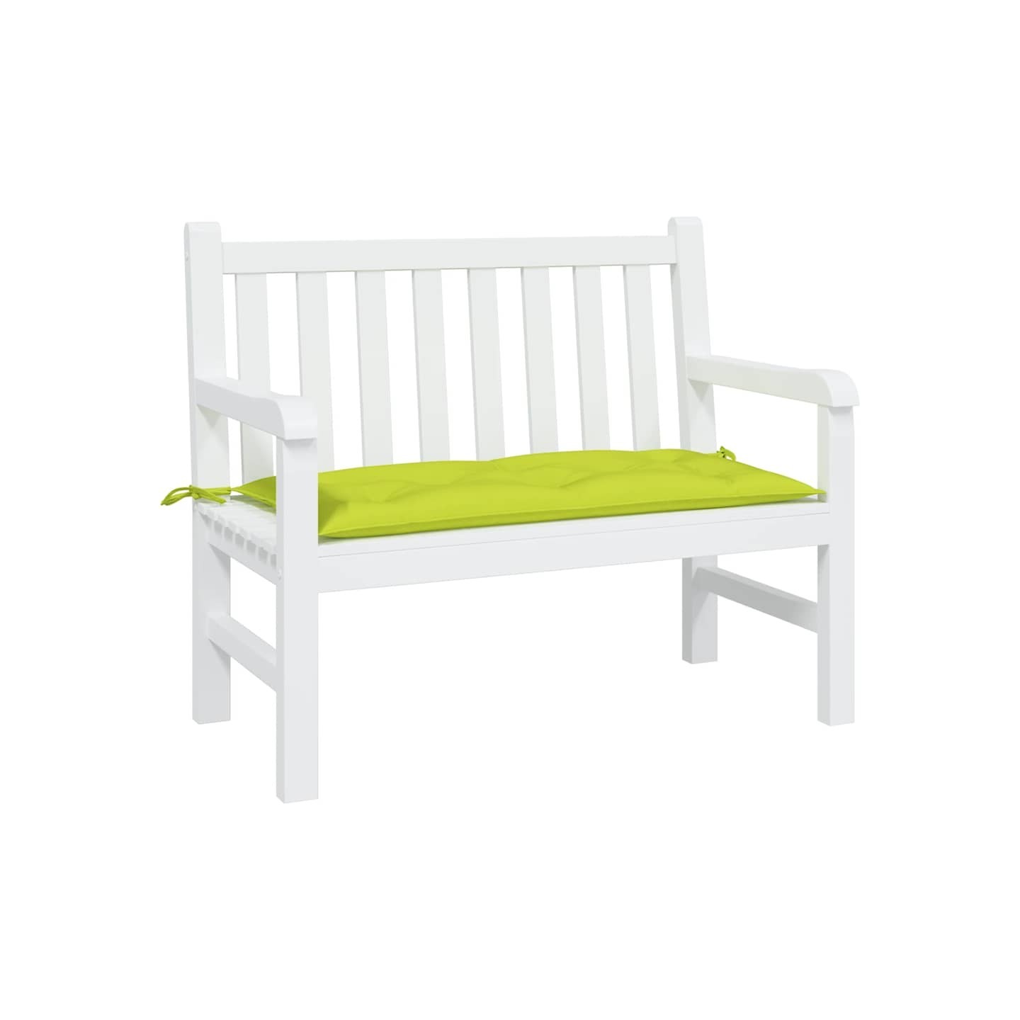 Coussin de banc de jardin vert brillant 100x50x7cm tissu oxford