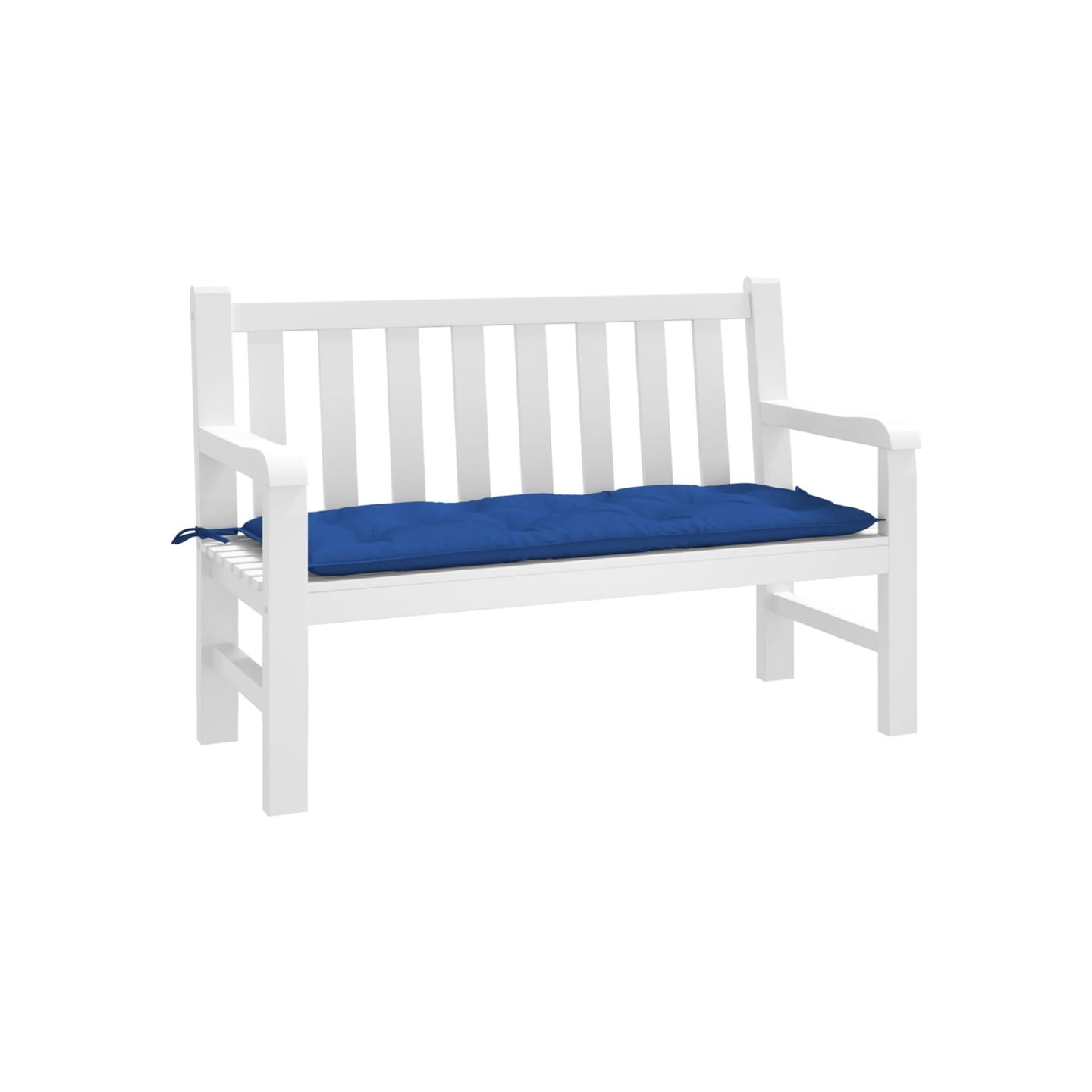 Coussin de banc de jardin bleu royal 120x50x7 cm tissu oxford