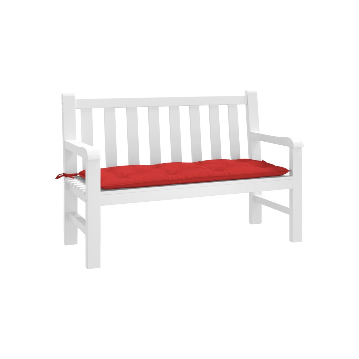 Coussin de banc de jardin rouge 120x50x7 cm tissu oxford