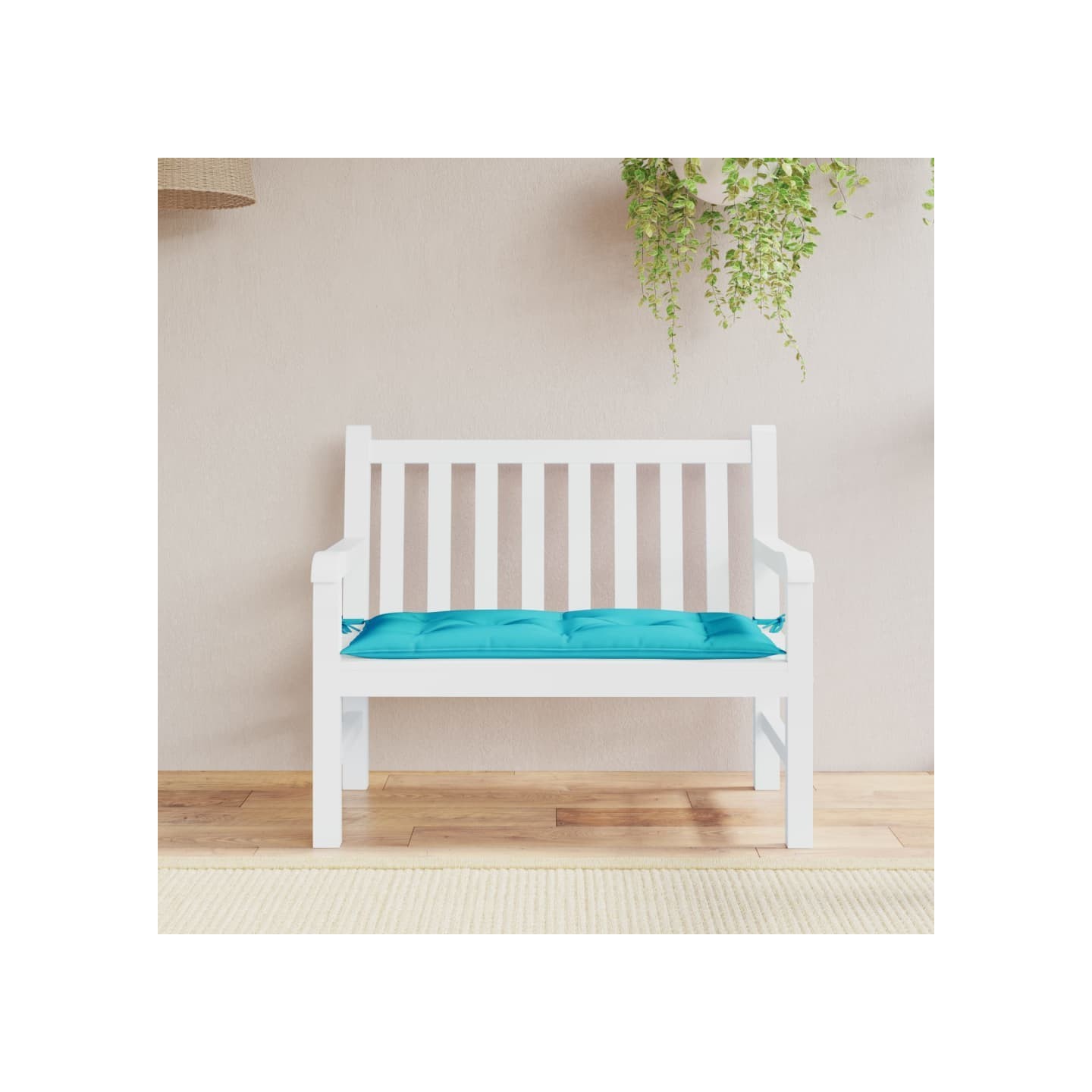 Coussin de banc de jardin turquoise 100x50x7 cm tissu oxford