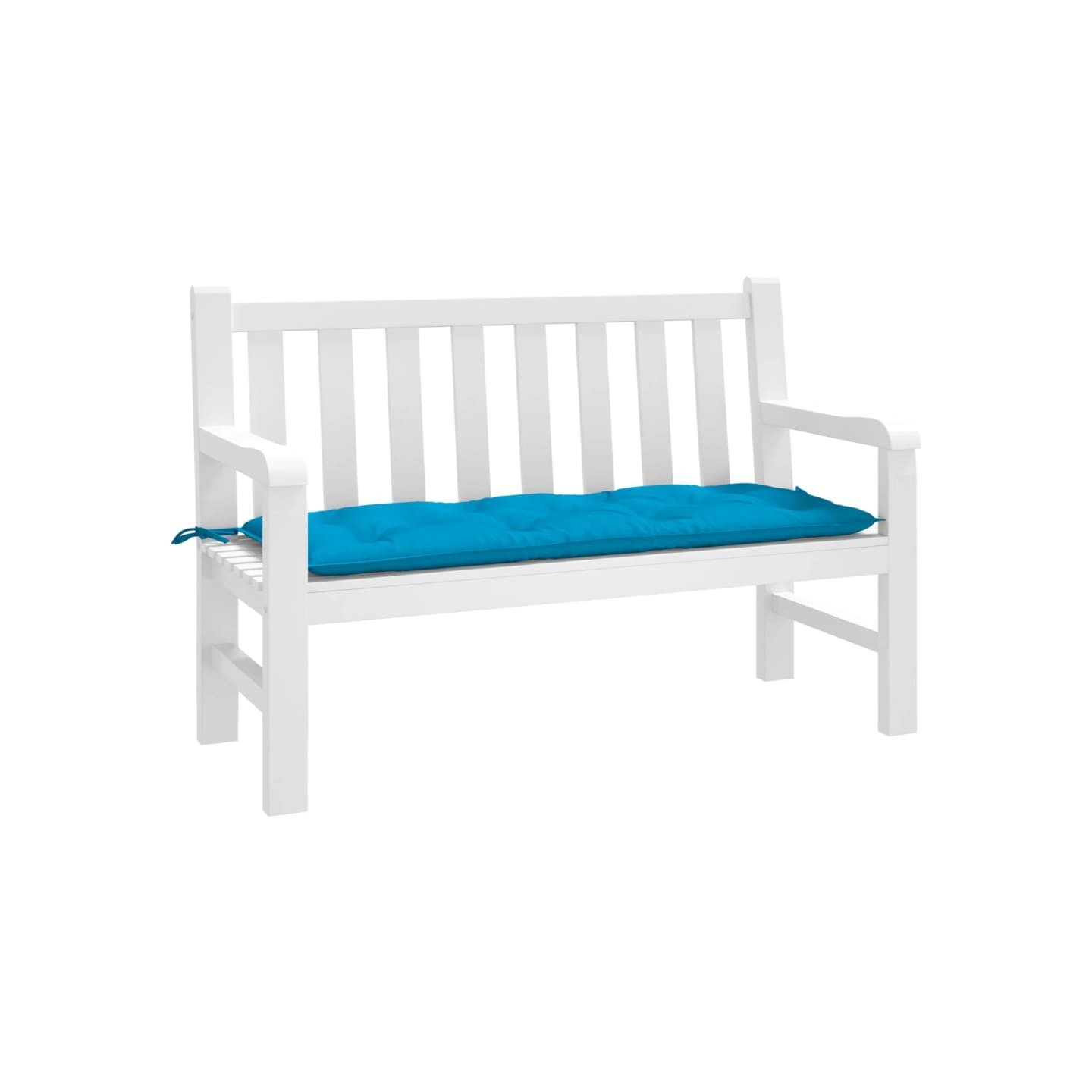 Coussin de banc de jardin bleu clair 120x50x7 cm tissu oxford