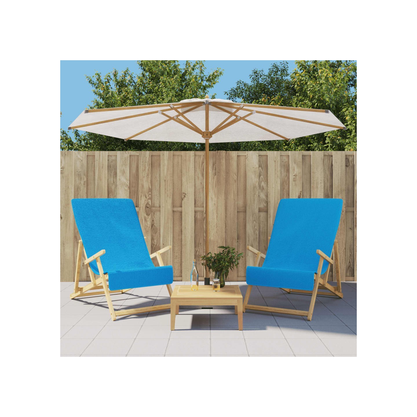 Serviettes de plage 2 pcs turquoise 60x135 cm tissu 400 GSM