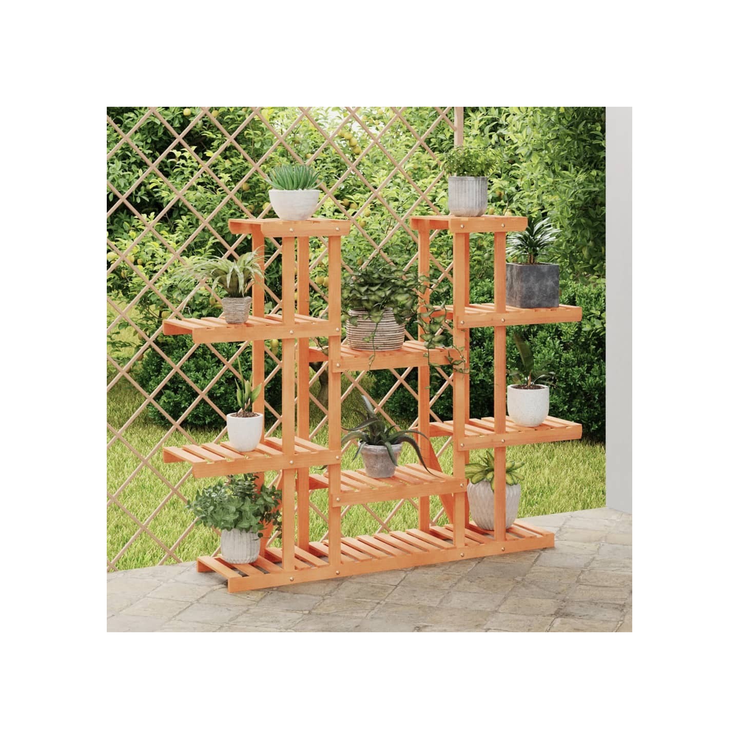 Support à fleurs 110x25x110,5 cm bois massif de sapin