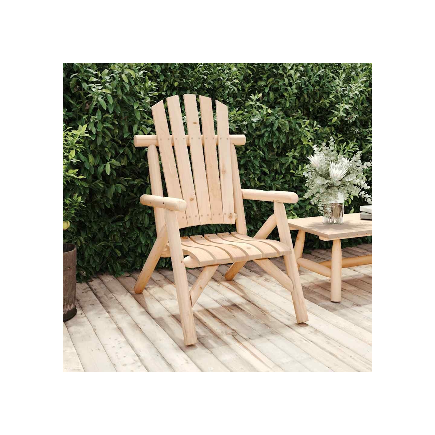 Chaise de jardin 68x86x103 cm bois massif d'épicéa