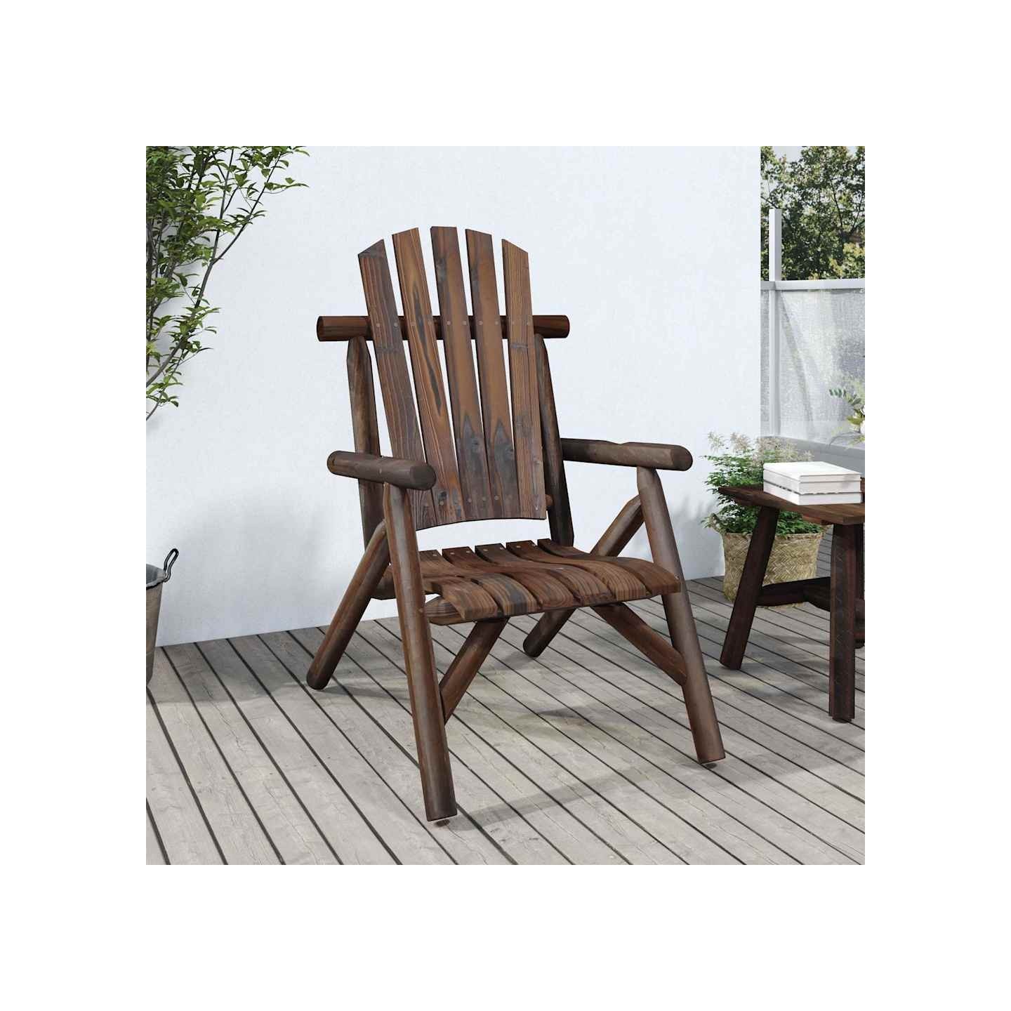 Chaise de jardin 68x86x103 cm bois massif d'épicéa