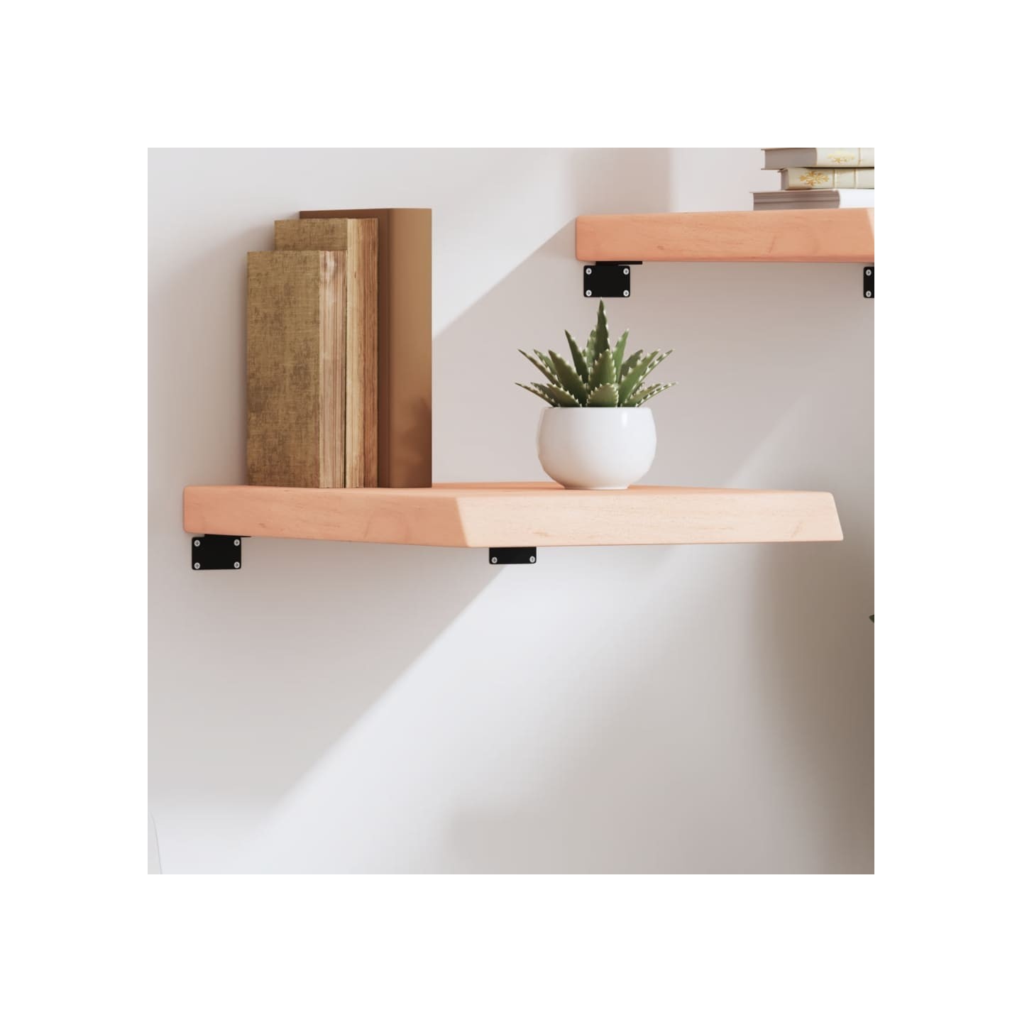 Étagère murale 40x50x(2-6) cm bois de chêne massif non traité