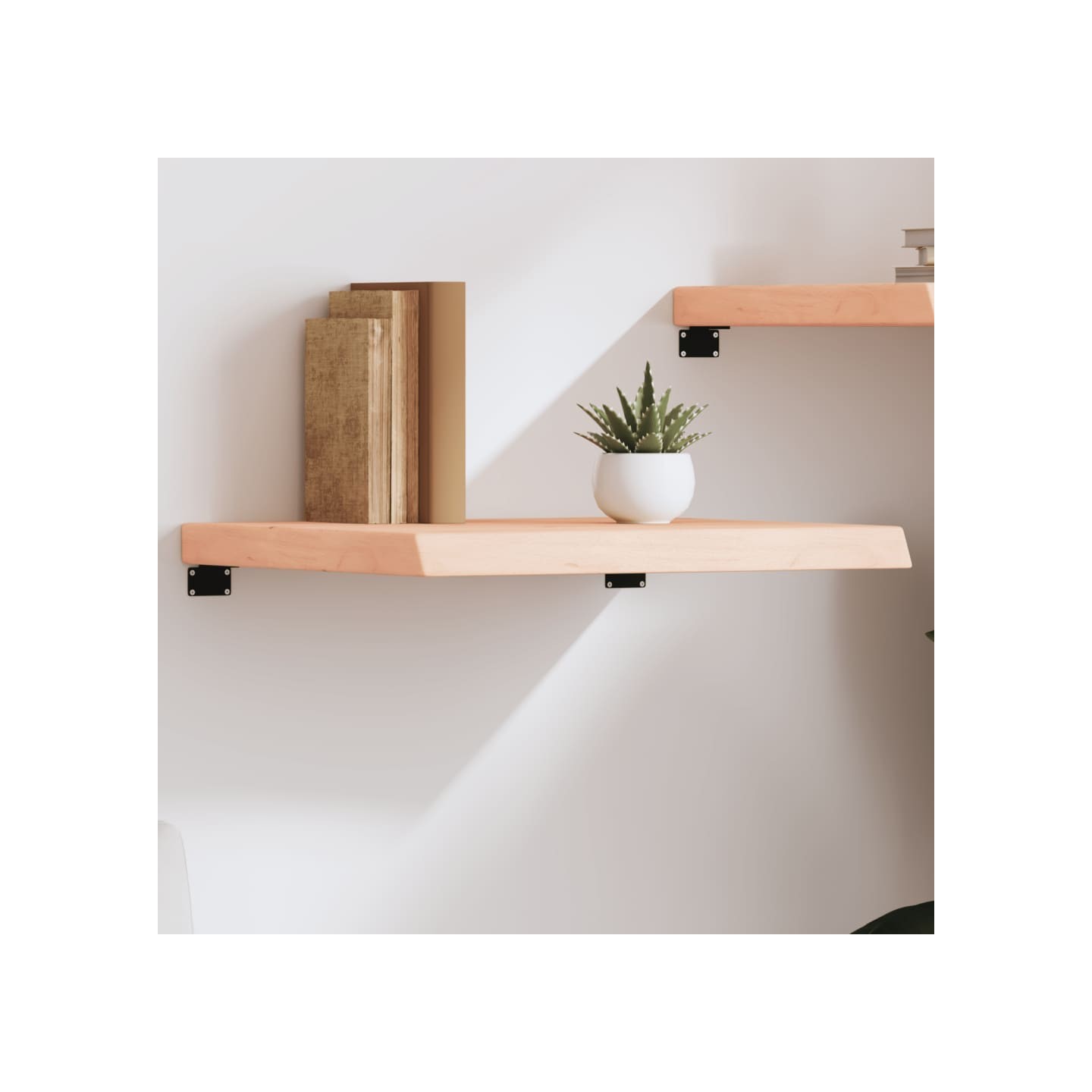 Étagère murale 60x60x(2-6) cm bois de chêne massif non traité