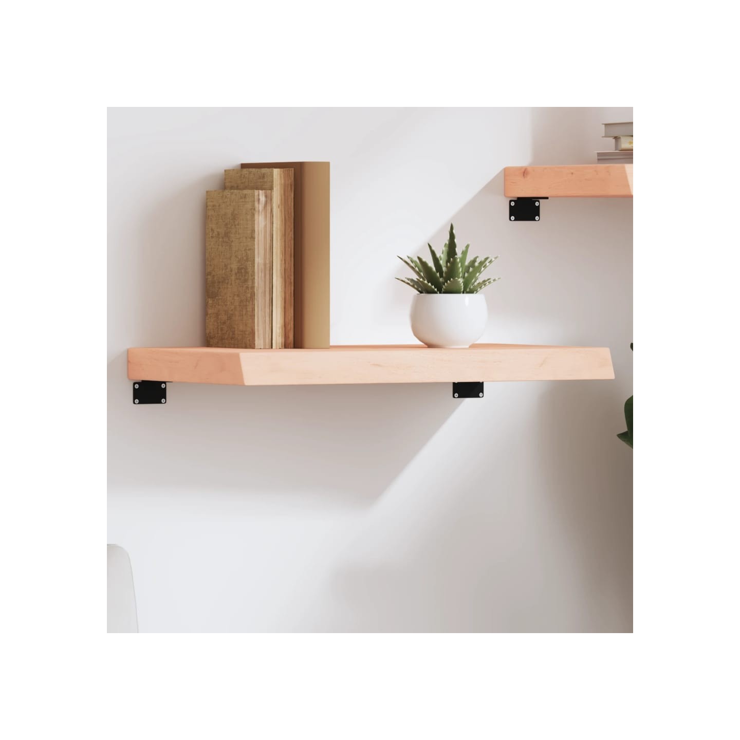 Étagère murale 60x40x(2-6) cm bois de chêne massif non traité