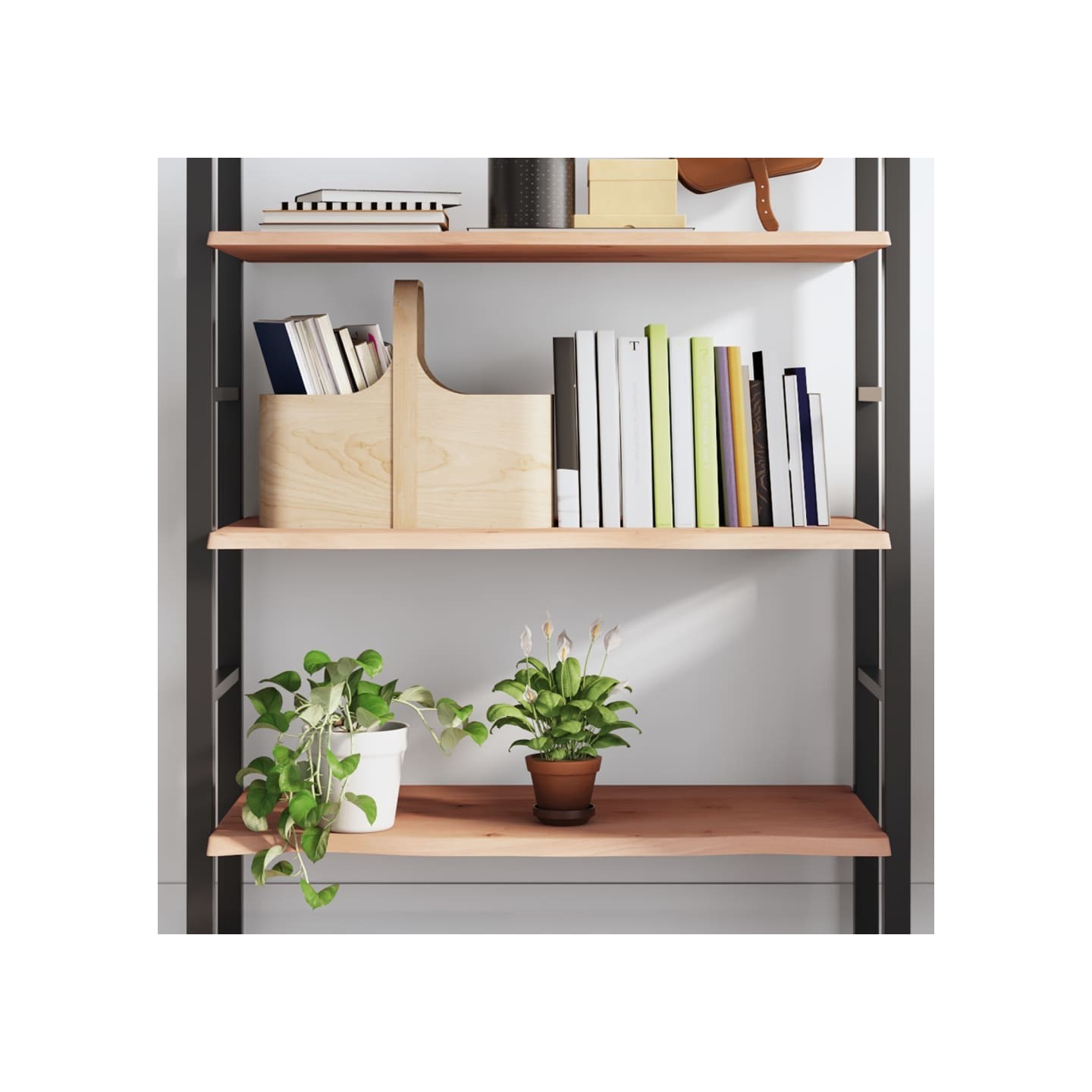 Étagère murale 80x40x2 cm bois de chêne massif non traité