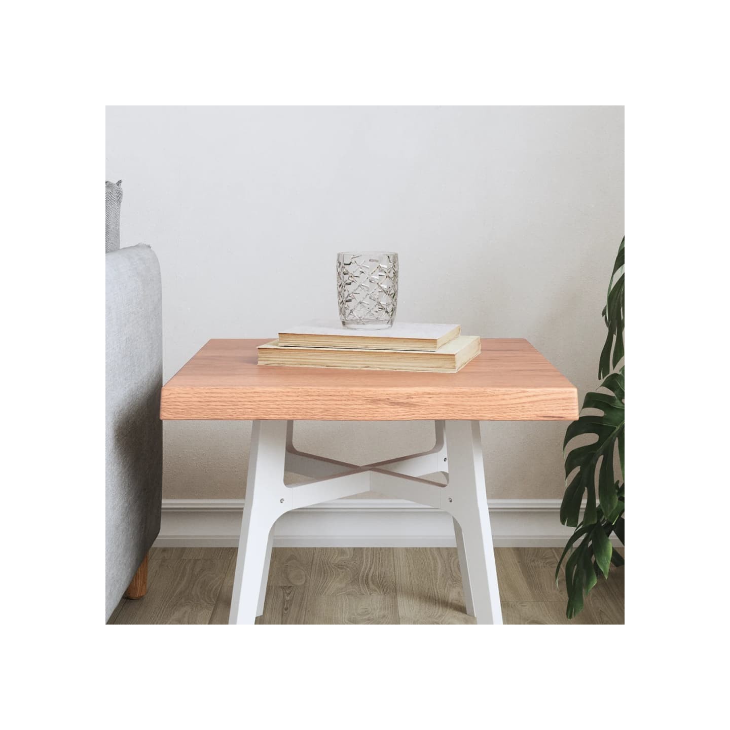 Dessus de table bois massif traité bordure assortie