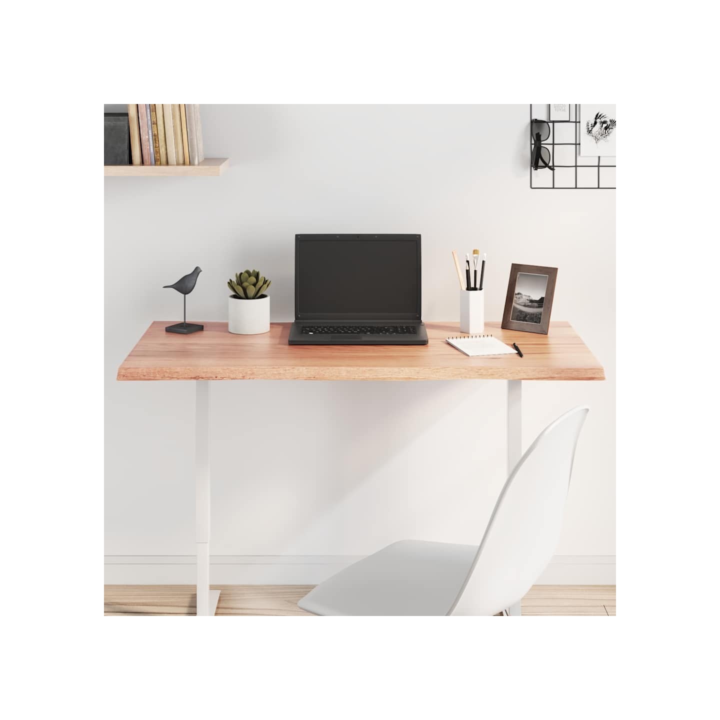 Dessus de table bois chêne massif traité bordure assortie