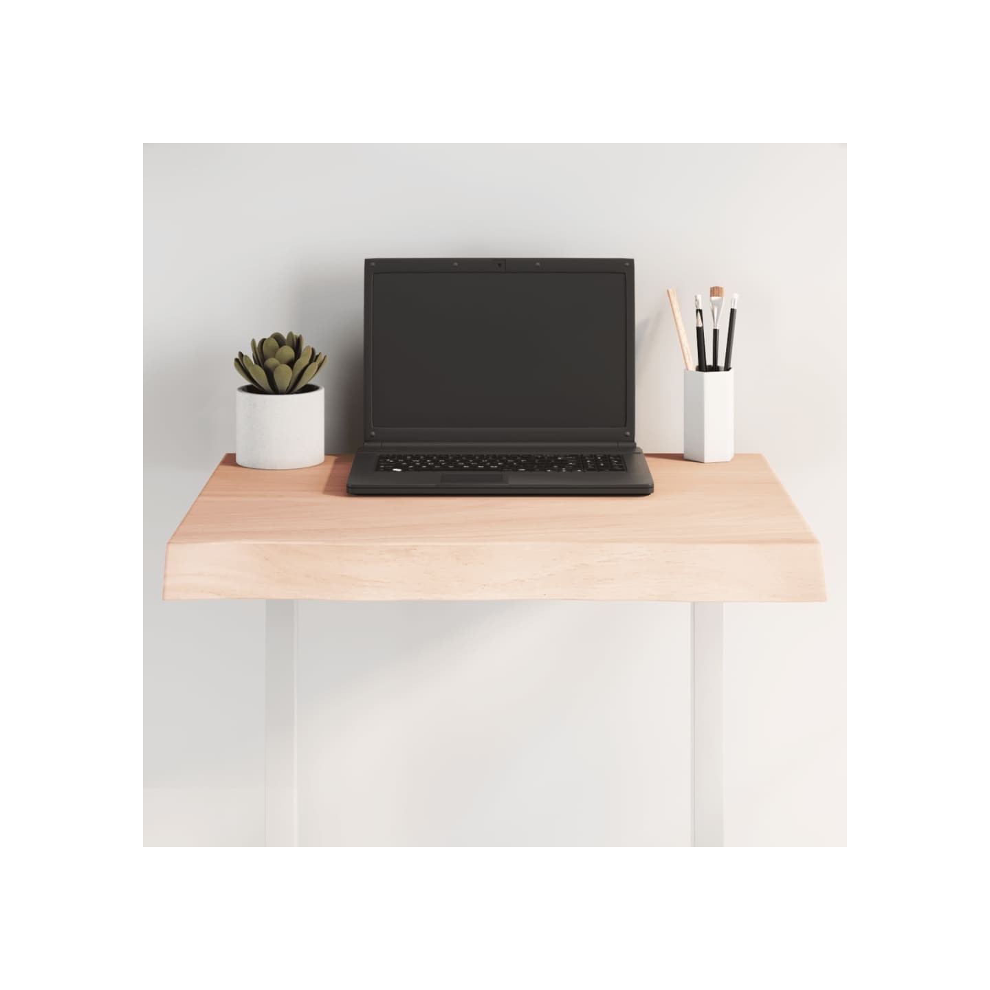 Dessus de table bois massif non traité bordure assortie