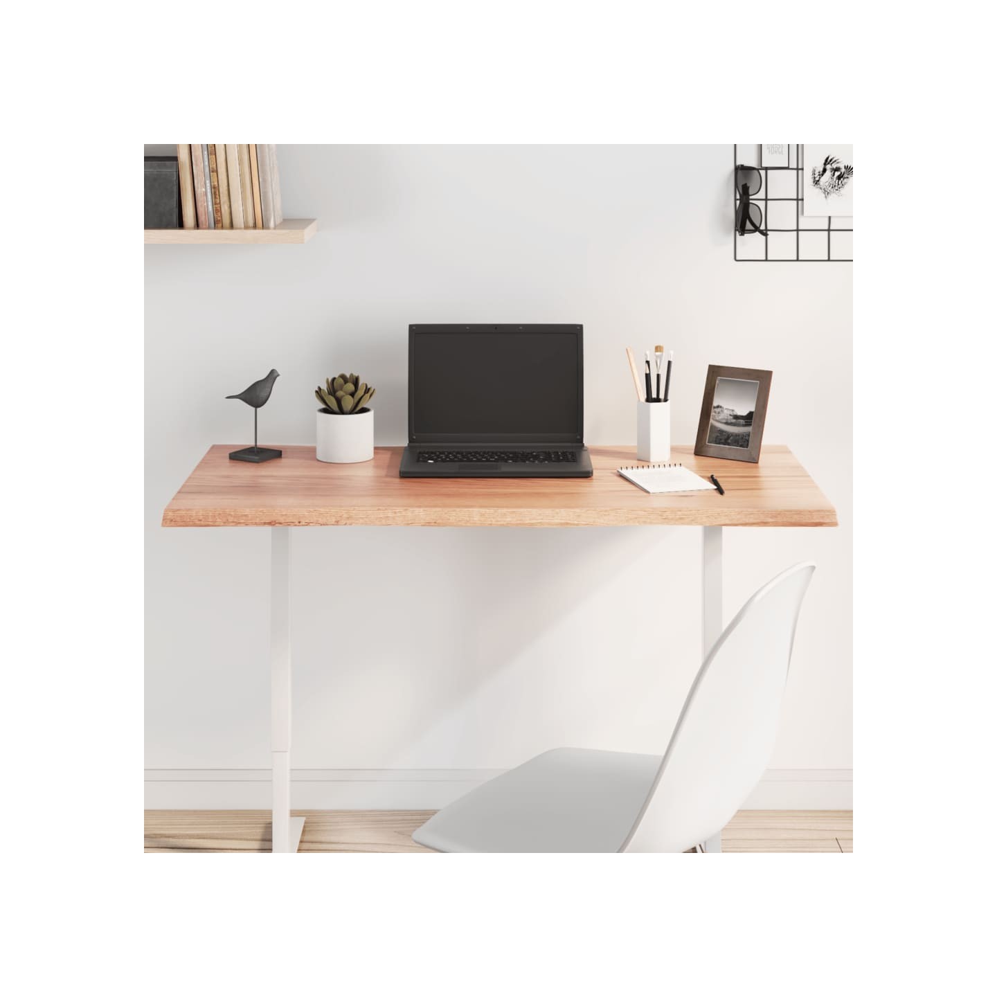 Dessus de table bois chêne massif traité bordure assortie