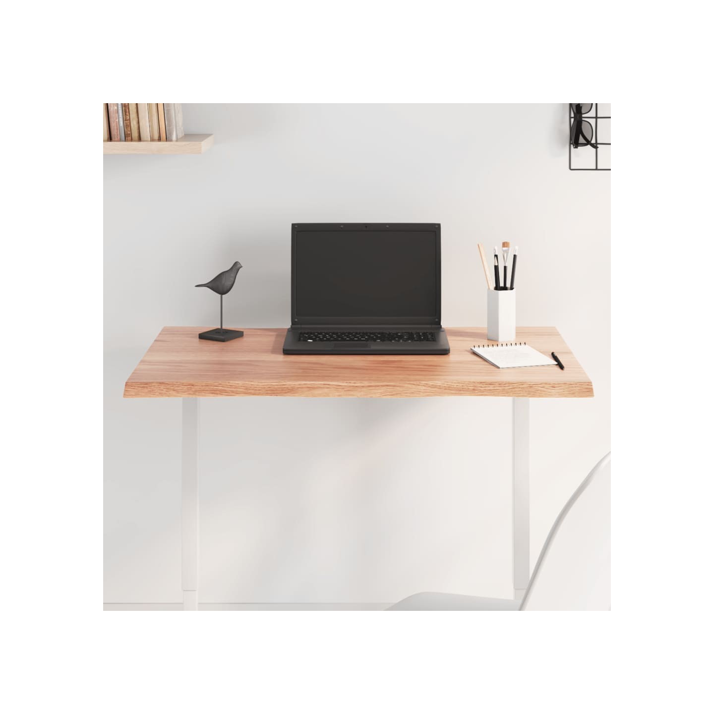 Dessus de table bois chêne massif traité bordure assortie