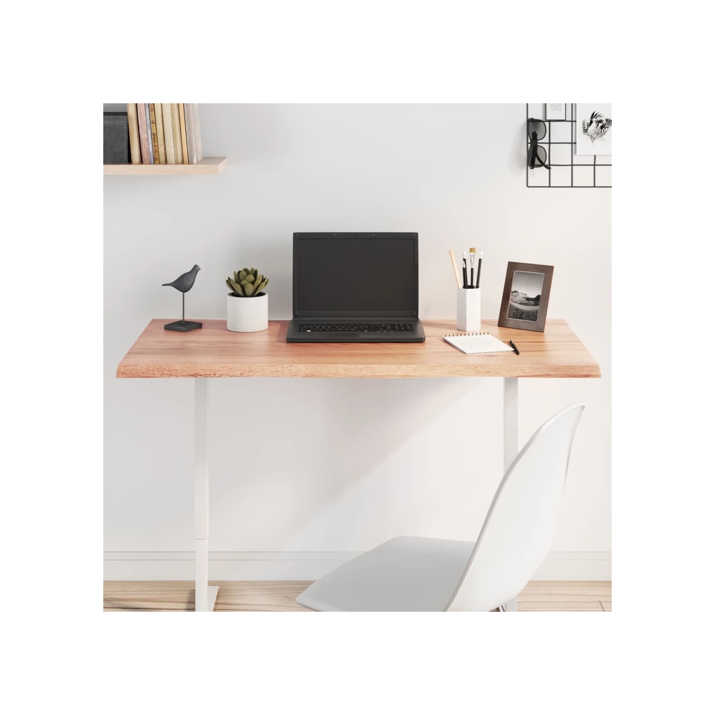 Dessus de table bois chêne massif traité bordure assortie