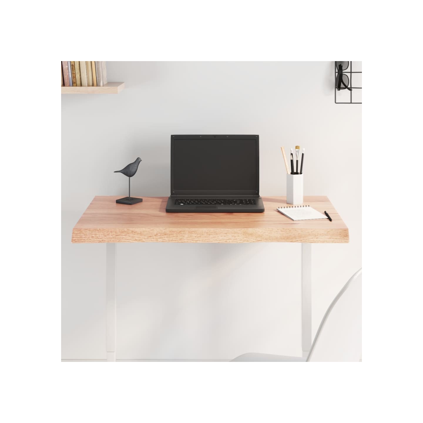 Dessus de table bois massif traité bordure assortie
