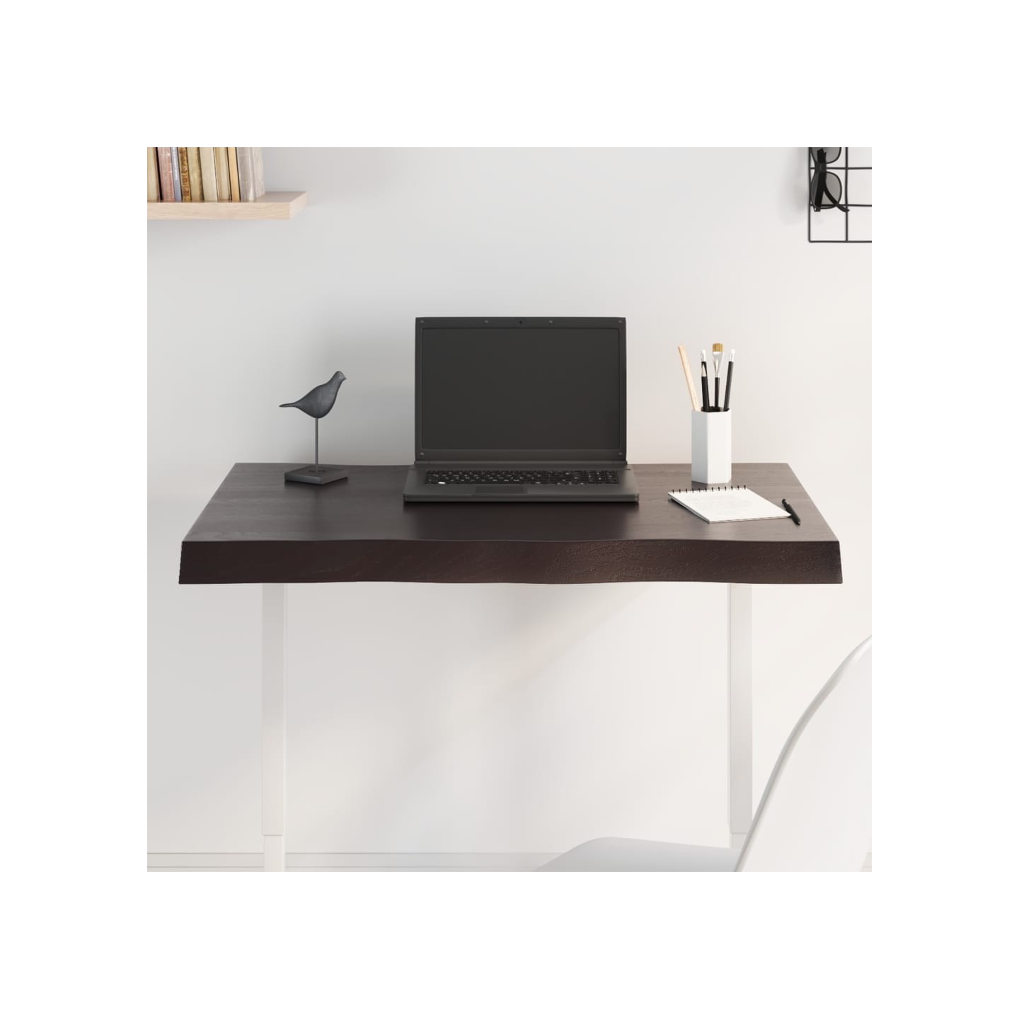 Dessus de table bois massif traité bordure assortie