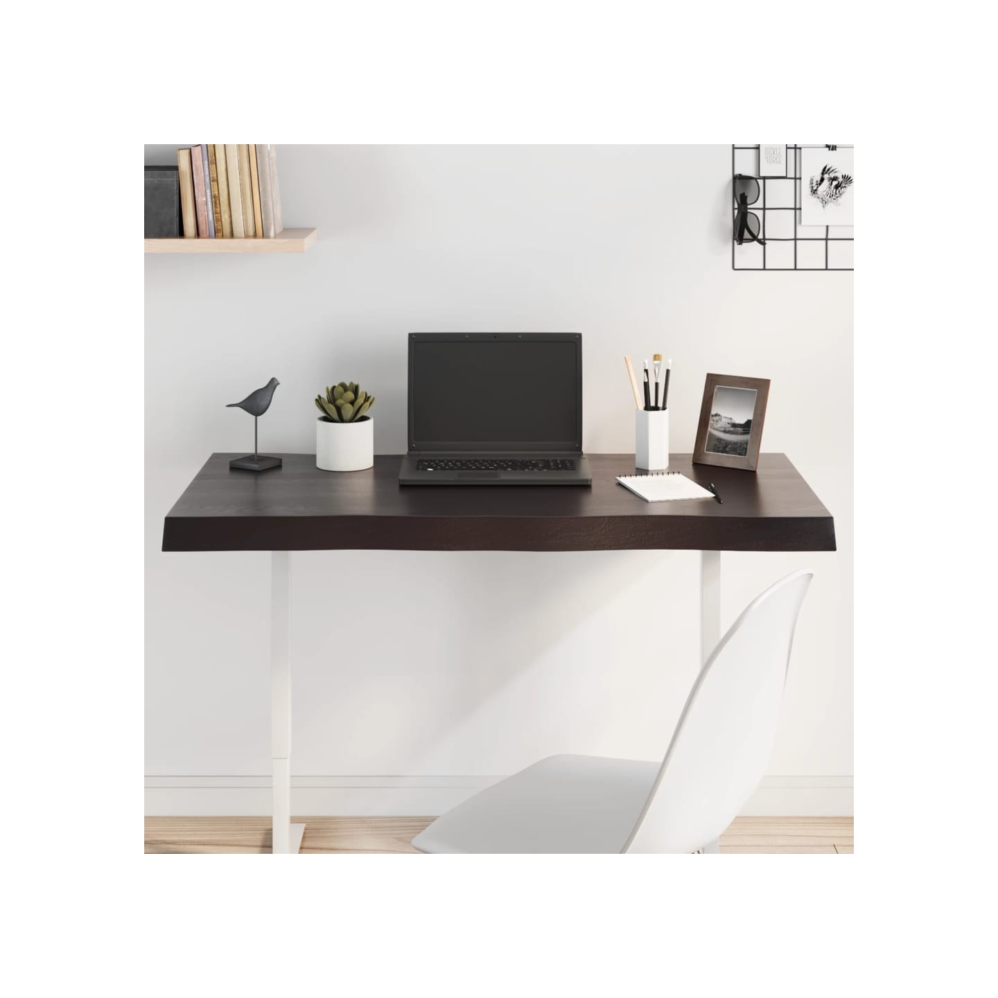 Dessus de table bois massif traité bordure assortie