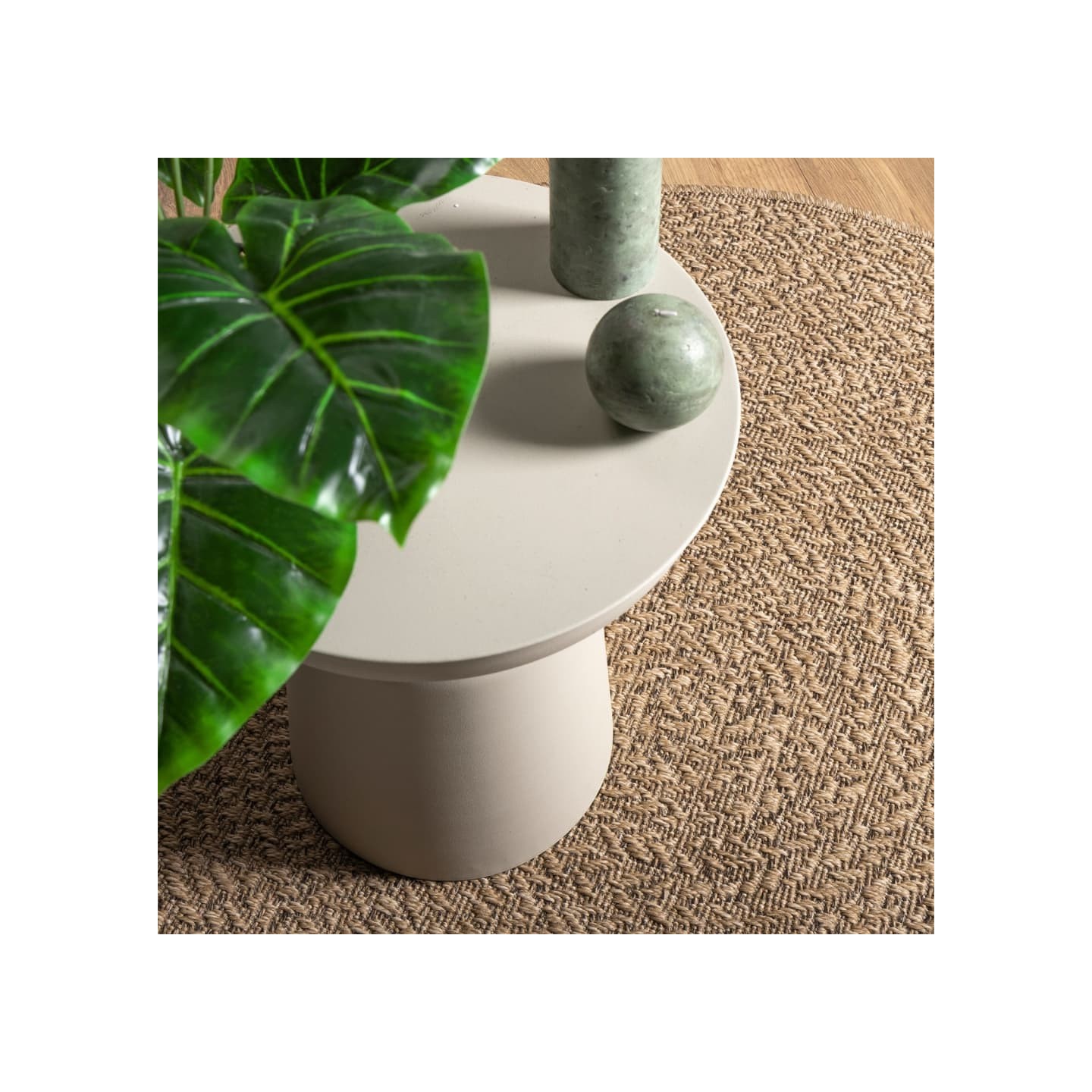 Tapis ZIZUR 120 cm aspect de jute intérieur et extérieur