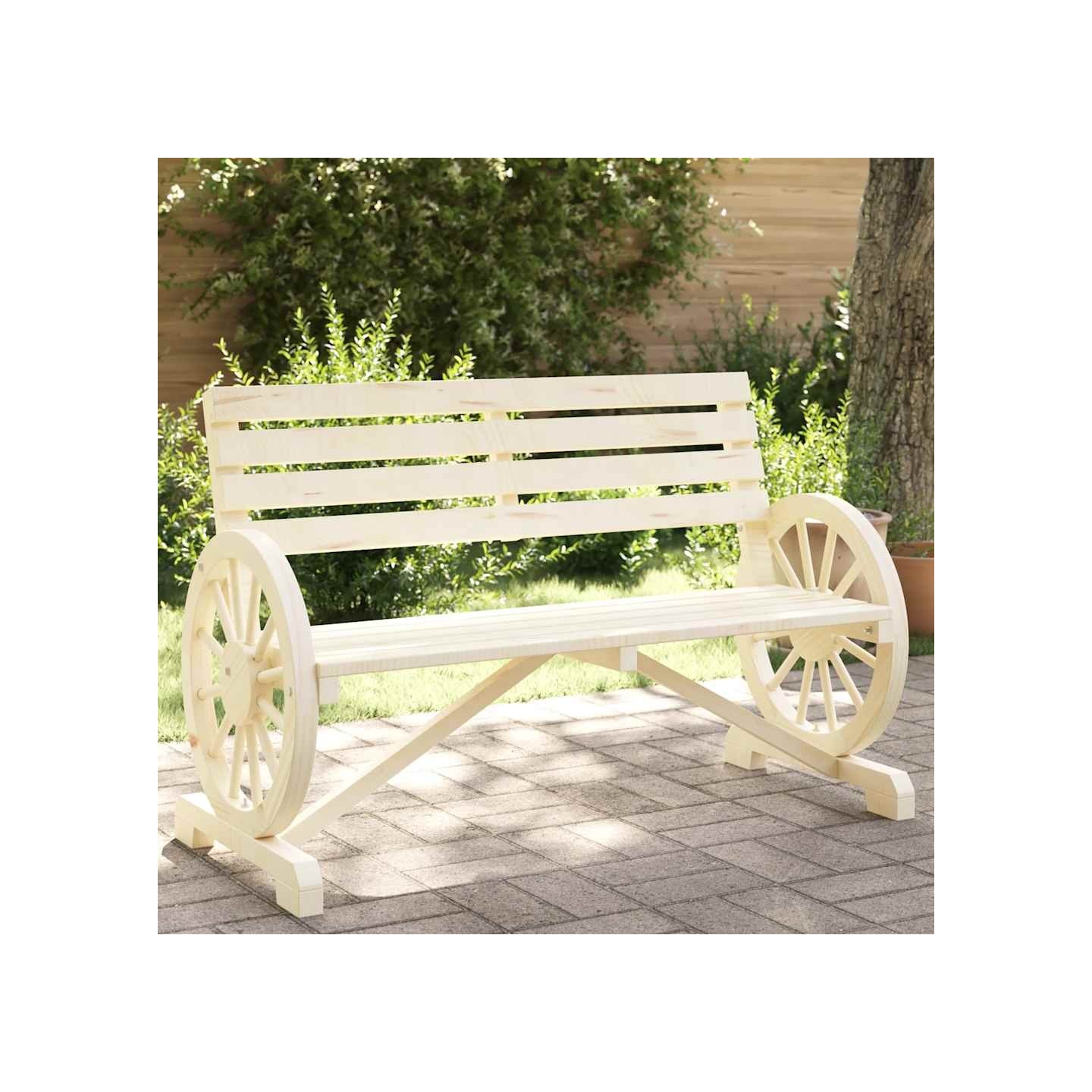 Banc de jardin 2 places bois de sapin massif