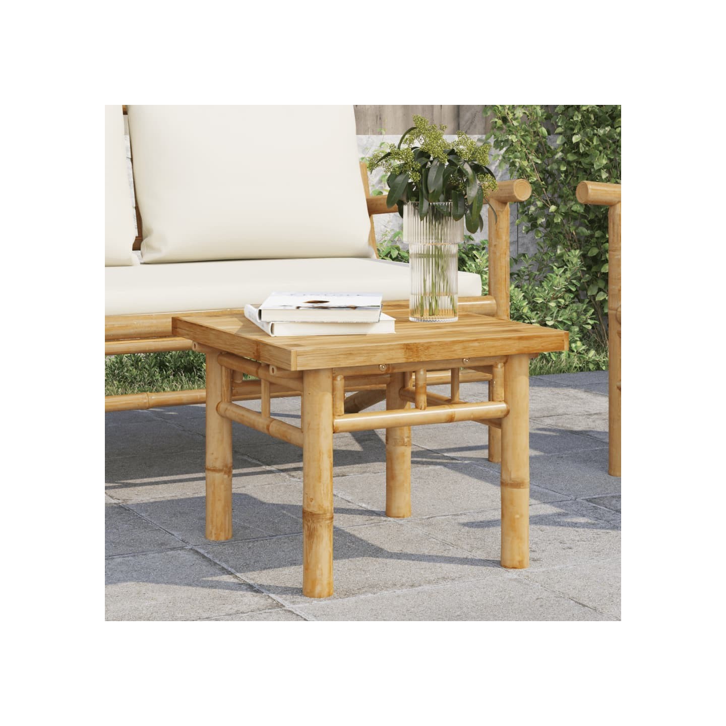 Table basse 45x45x35 cm bambou