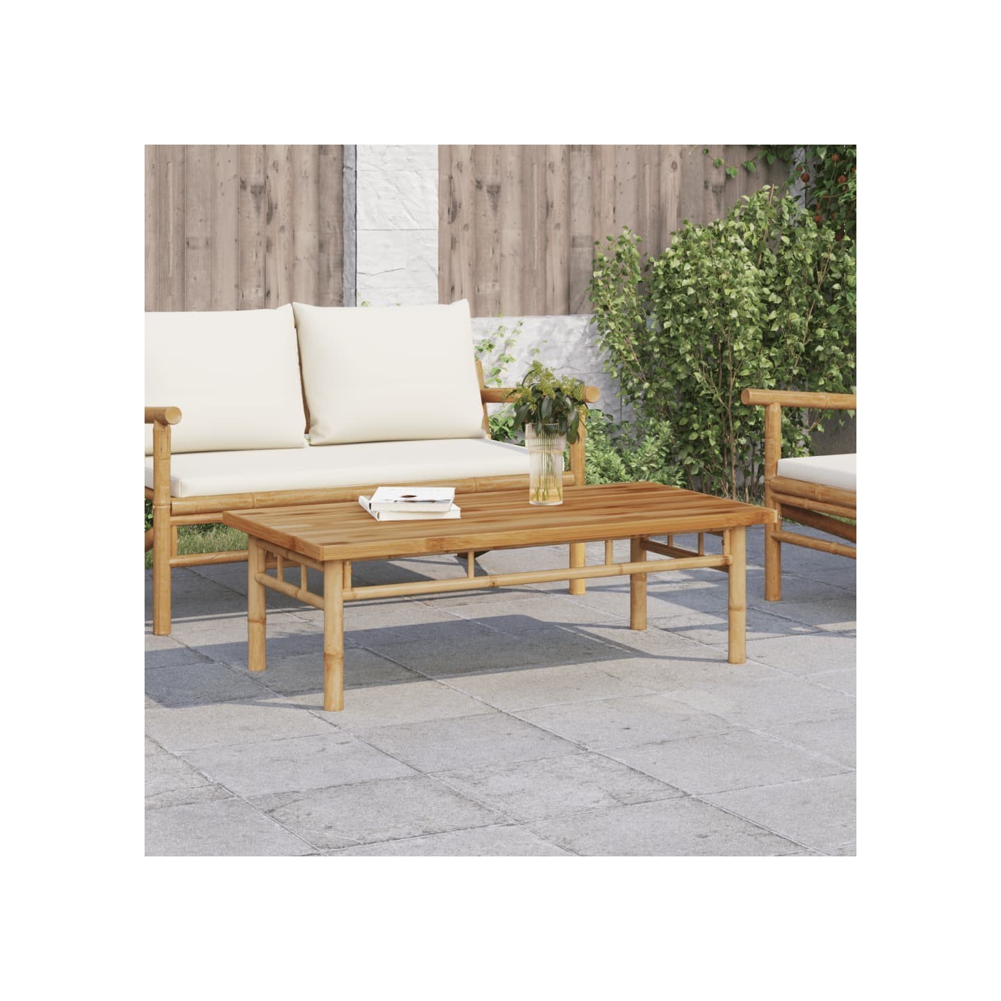 Table basse 110x55x35 cm bambou