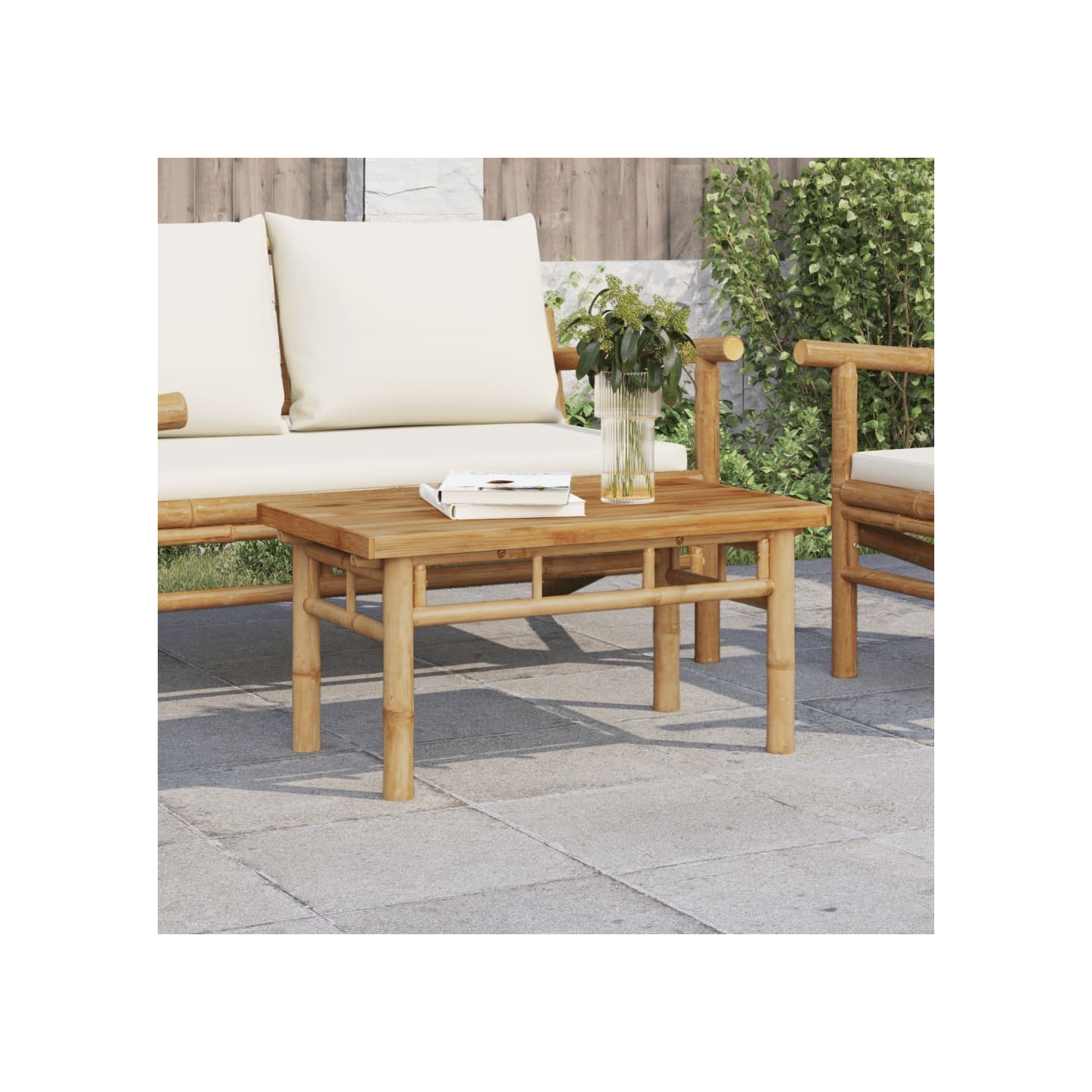 Table basse 70x40x35 cm bambou