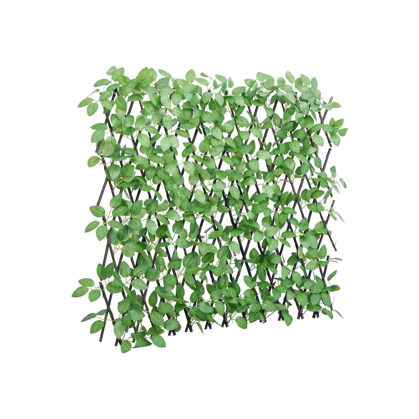Treillis de lierre artificiel extensible vert 180x60 cm